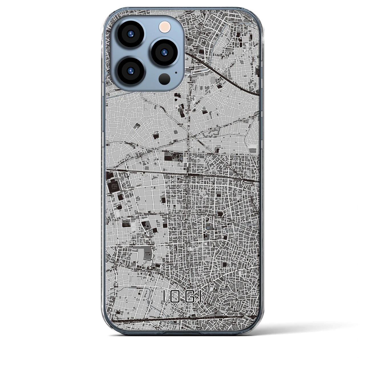 【井荻(東京都)】地図柄iPhoneケース(クリアタイプ)