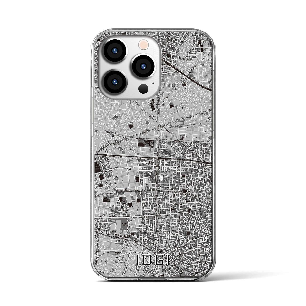 【井荻(東京都)】地図柄iPhoneケース(クリアタイプ)