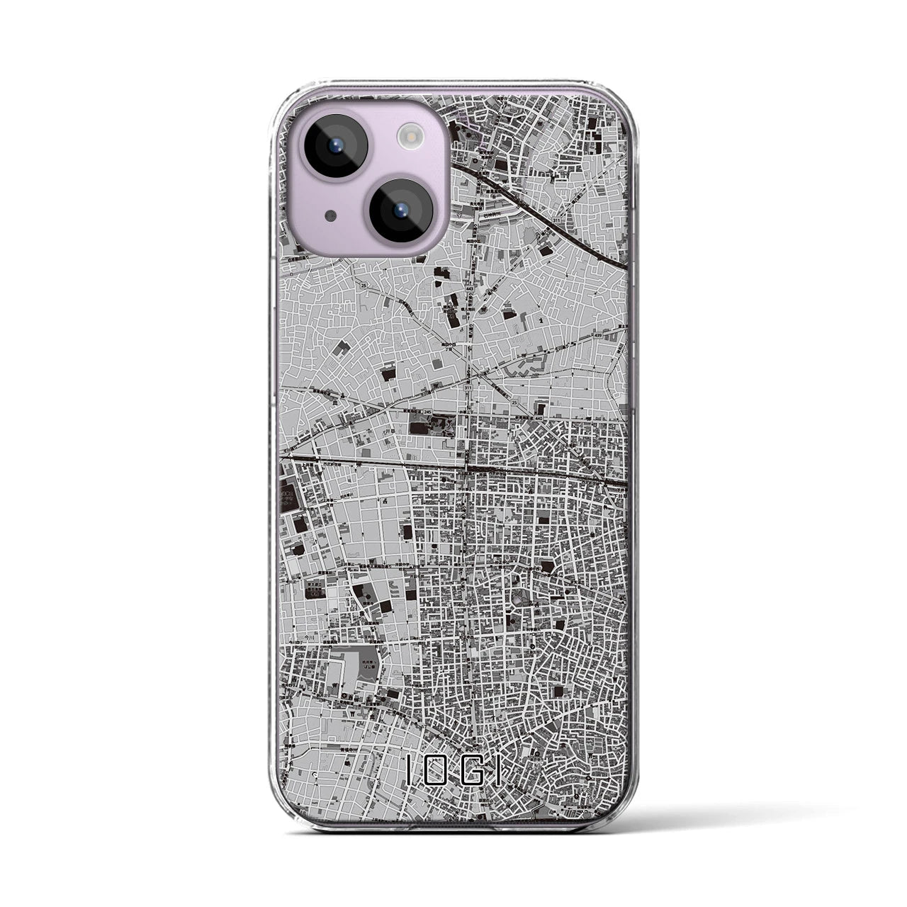 【井荻(東京都)】地図柄iPhoneケース(クリアタイプ)