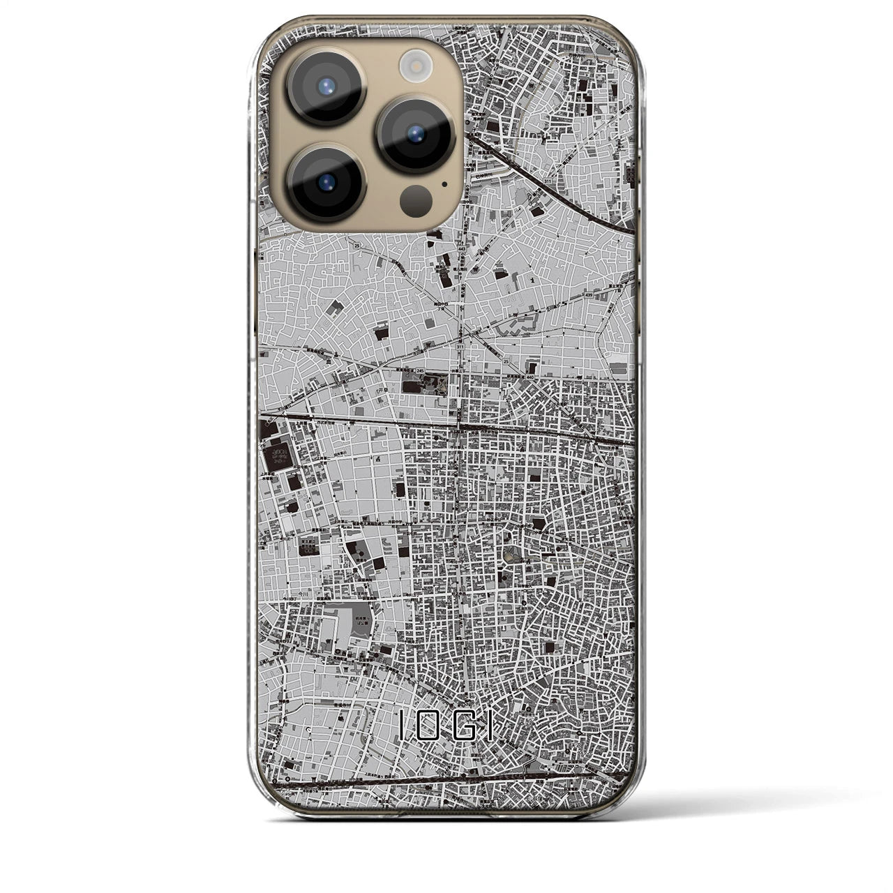 【井荻(東京都)】地図柄iPhoneケース(クリアタイプ)