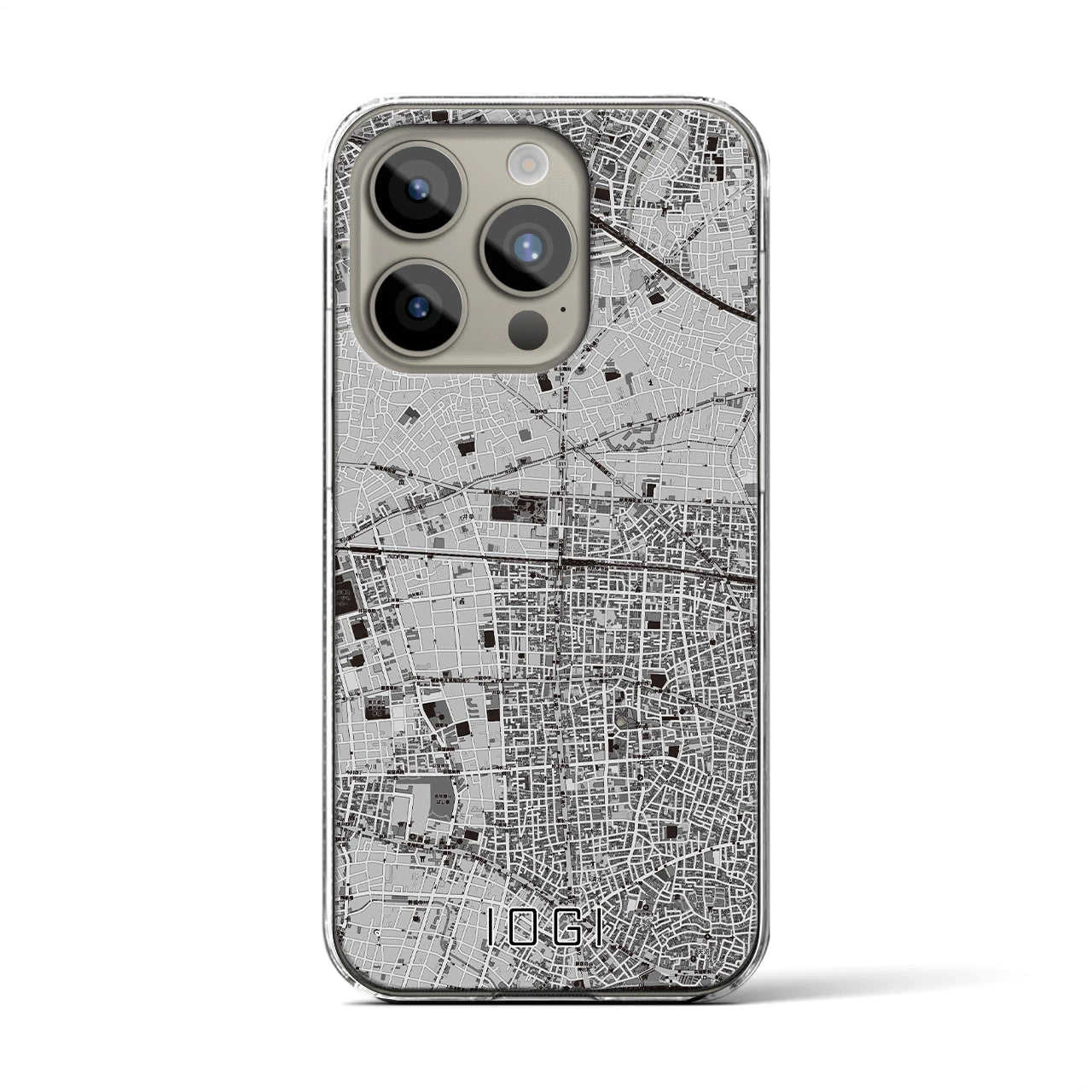 【井荻(東京都)】地図柄iPhoneケース(クリアタイプ)