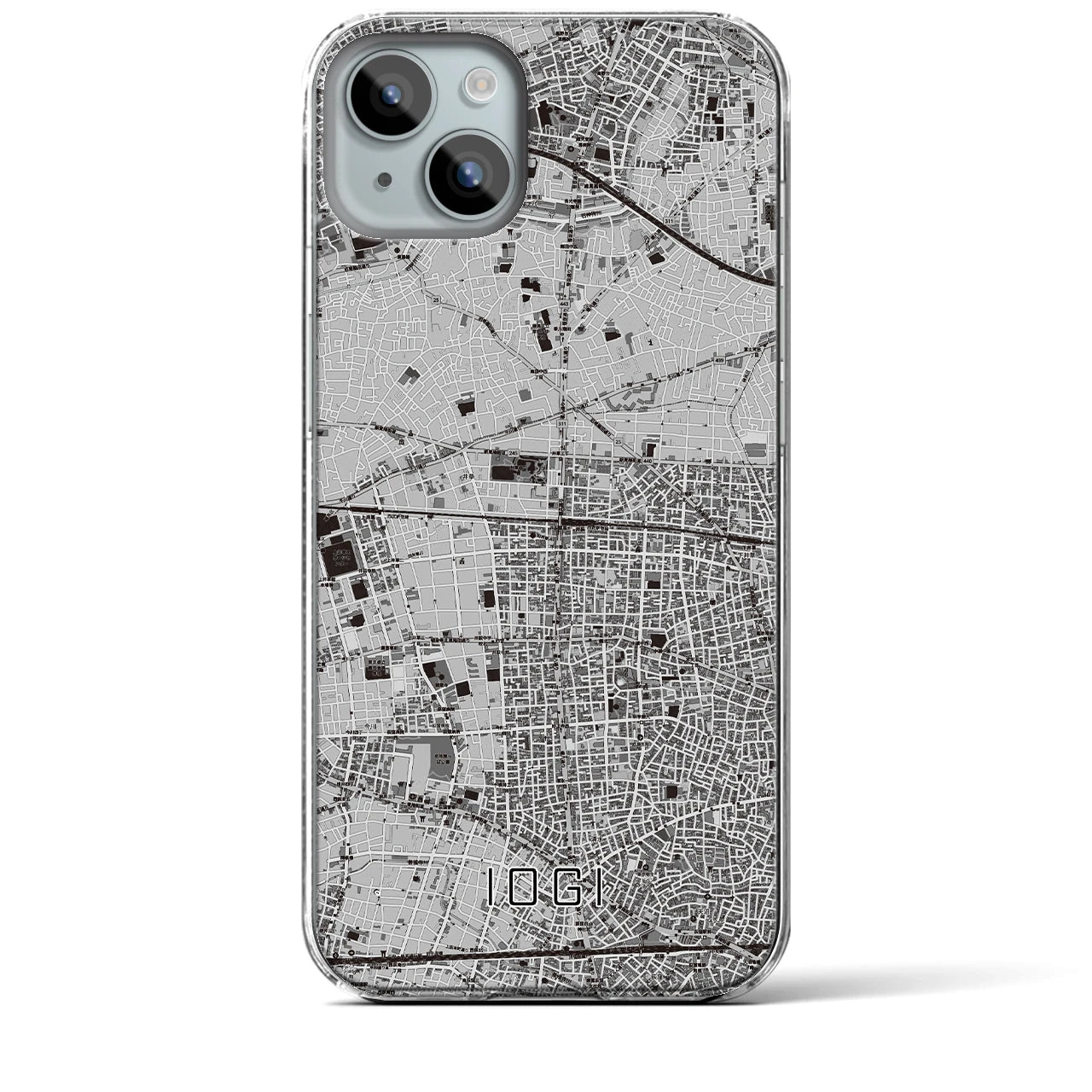 【井荻(東京都)】地図柄iPhoneケース(クリアタイプ)