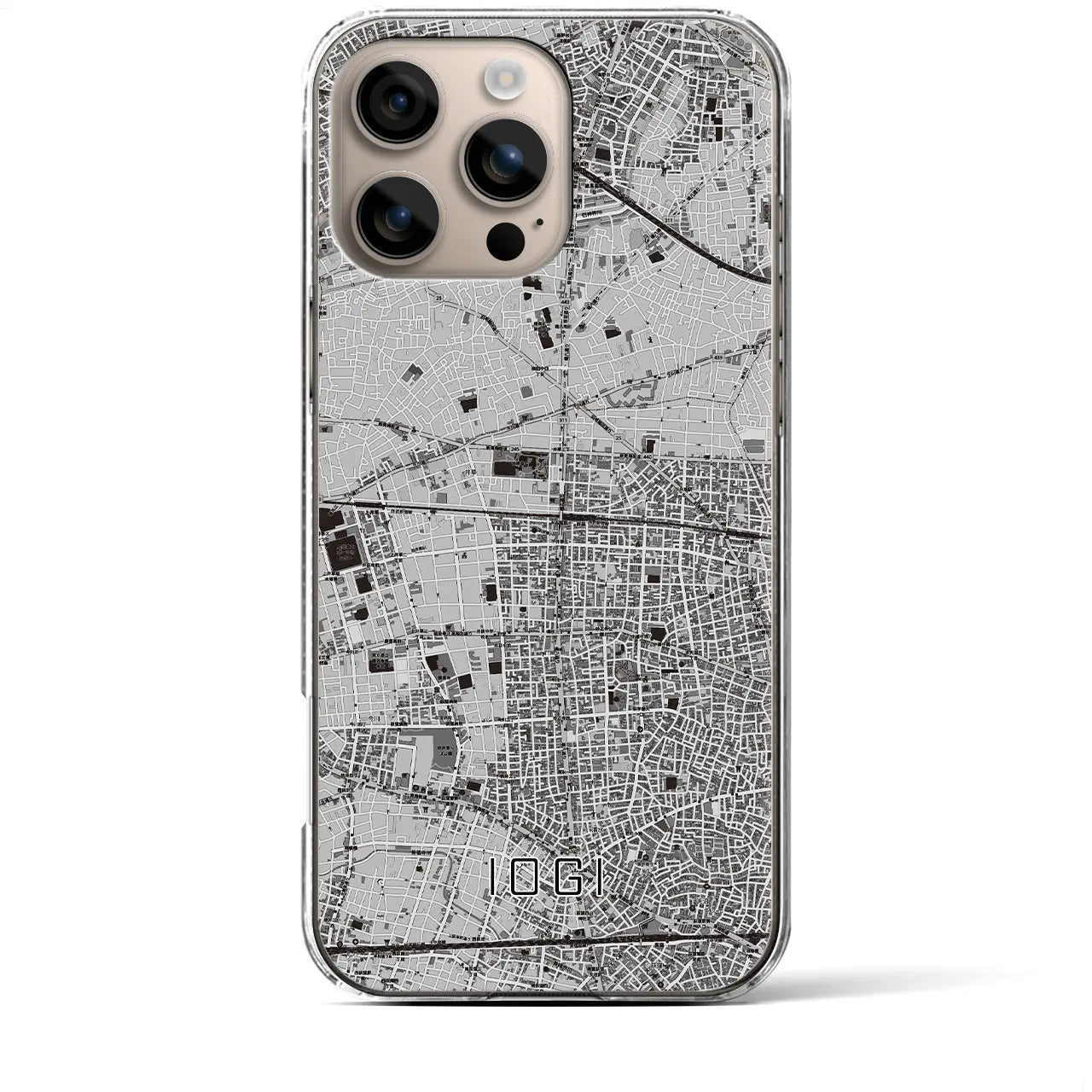 【井荻(東京都)】地図柄iPhoneケース(クリアタイプ)