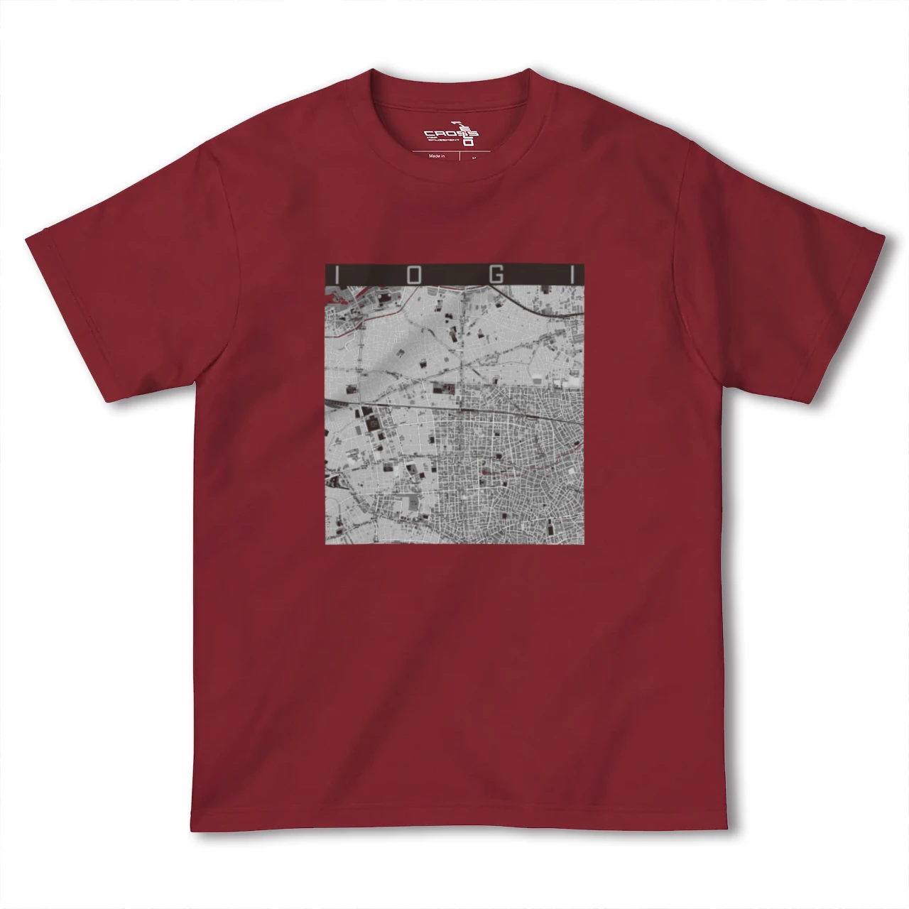 【井荻(東京都)】地図柄ヘビーウェイトTシャツ