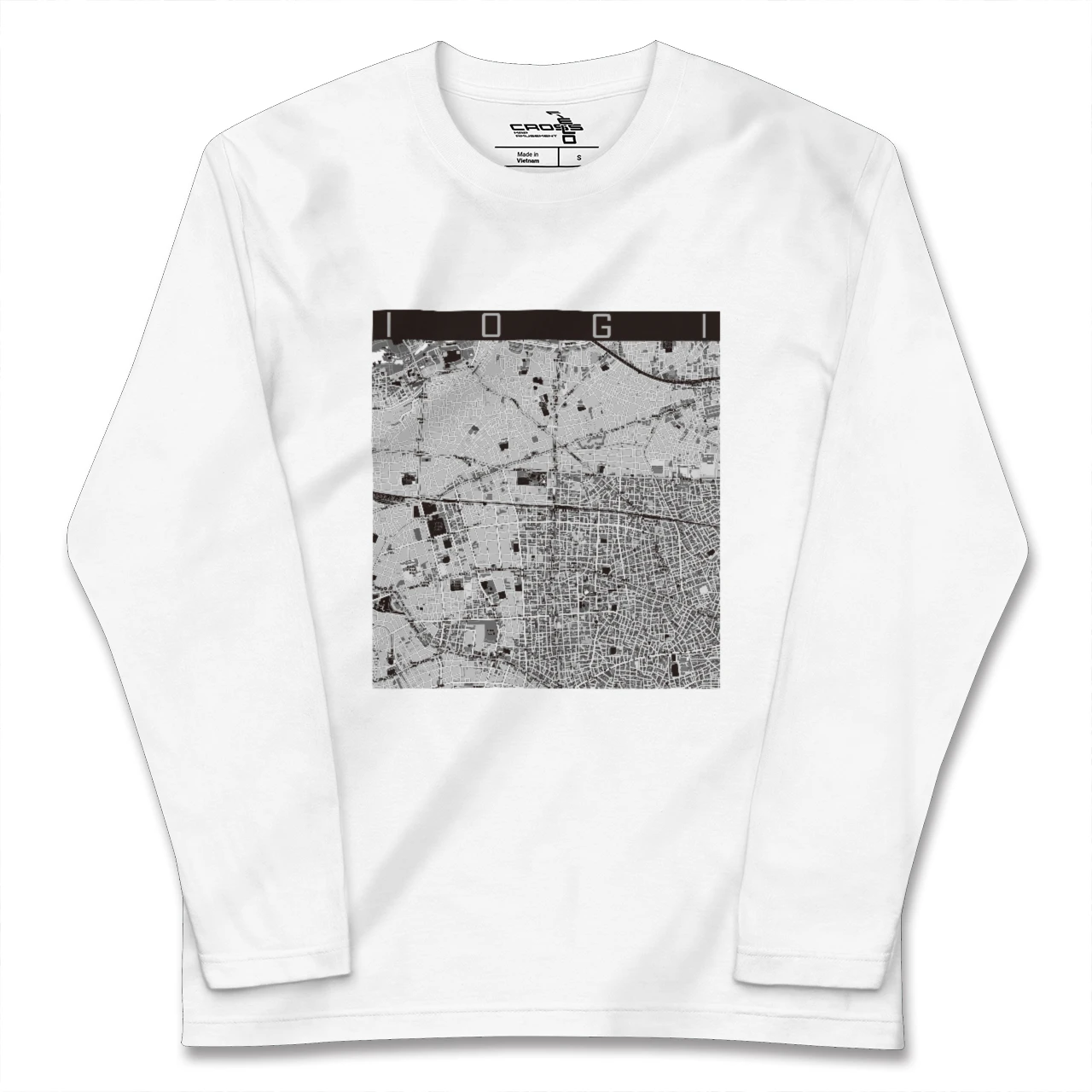 【井荻(東京都)】地図柄ロングスリーブTシャツ