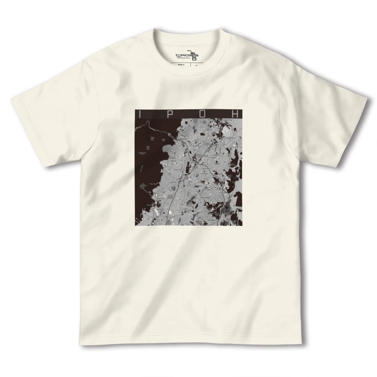 【イポー(マレーシア)】地図柄ヘビーウェイトTシャツ