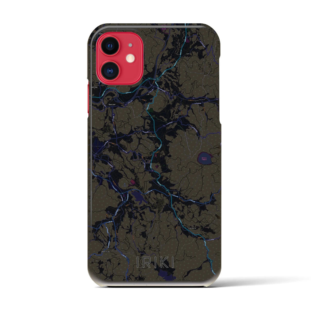 【入来(鹿児島県)】地図柄iPhoneケース(バックカバータイプ)