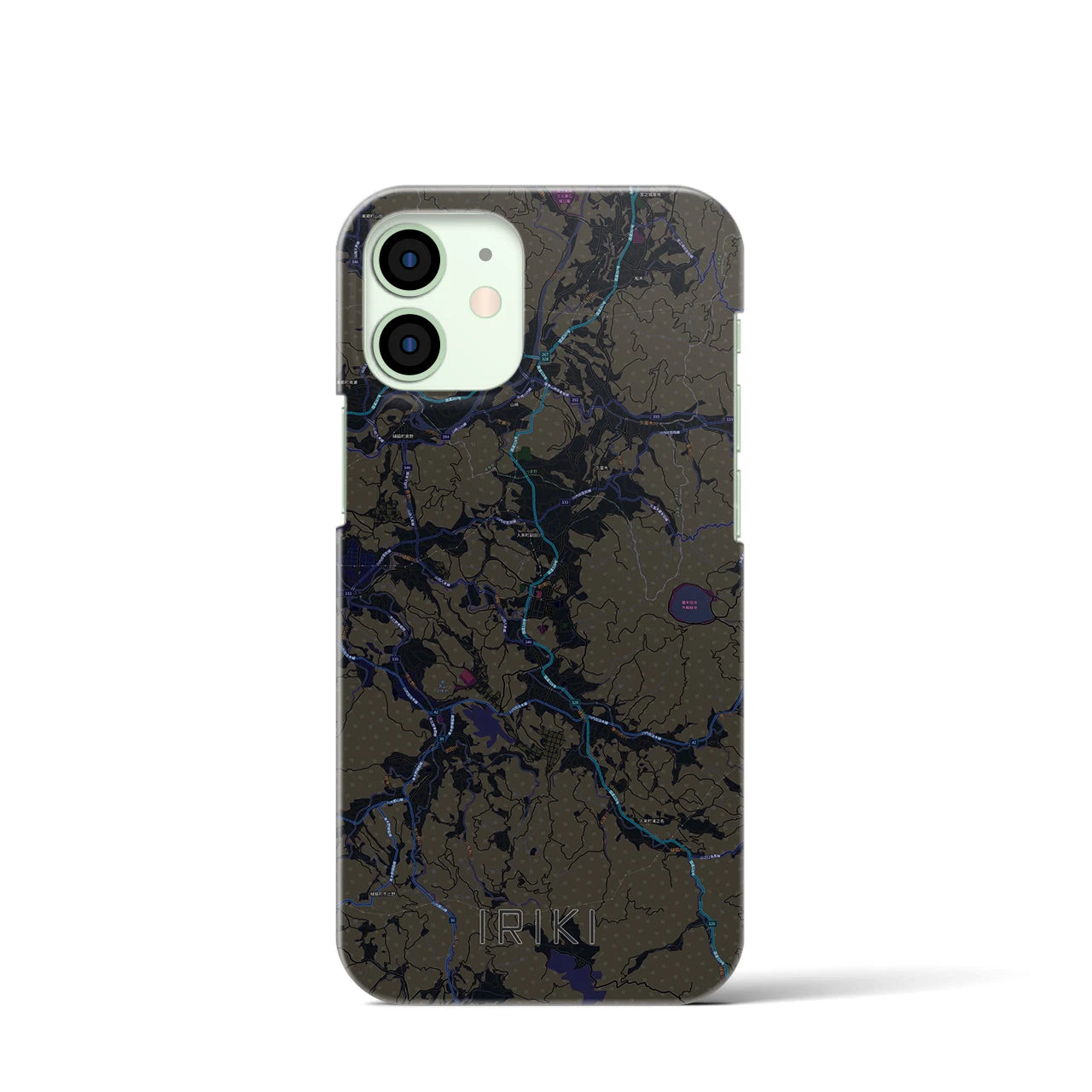 【入来(鹿児島県)】地図柄iPhoneケース(バックカバータイプ)