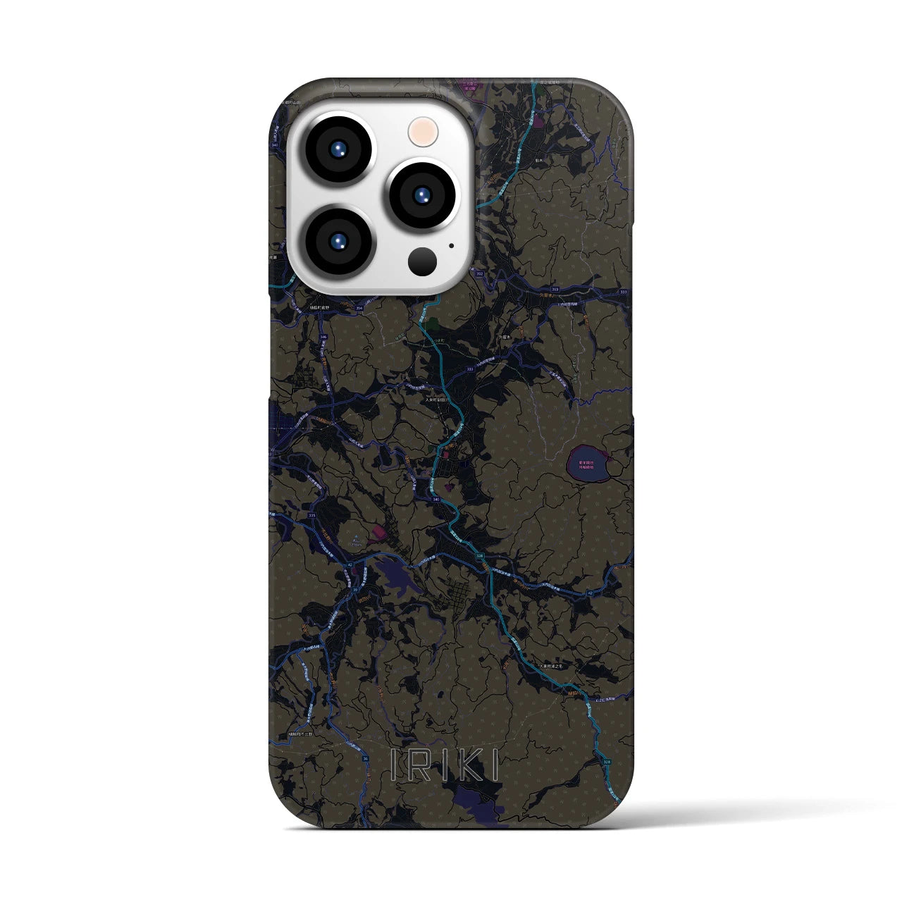 【入来(鹿児島県)】地図柄iPhoneケース(バックカバータイプ)