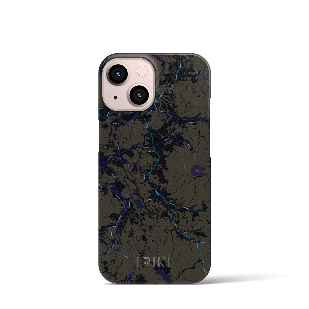 【入来(鹿児島県)】地図柄iPhoneケース(バックカバータイプ)
