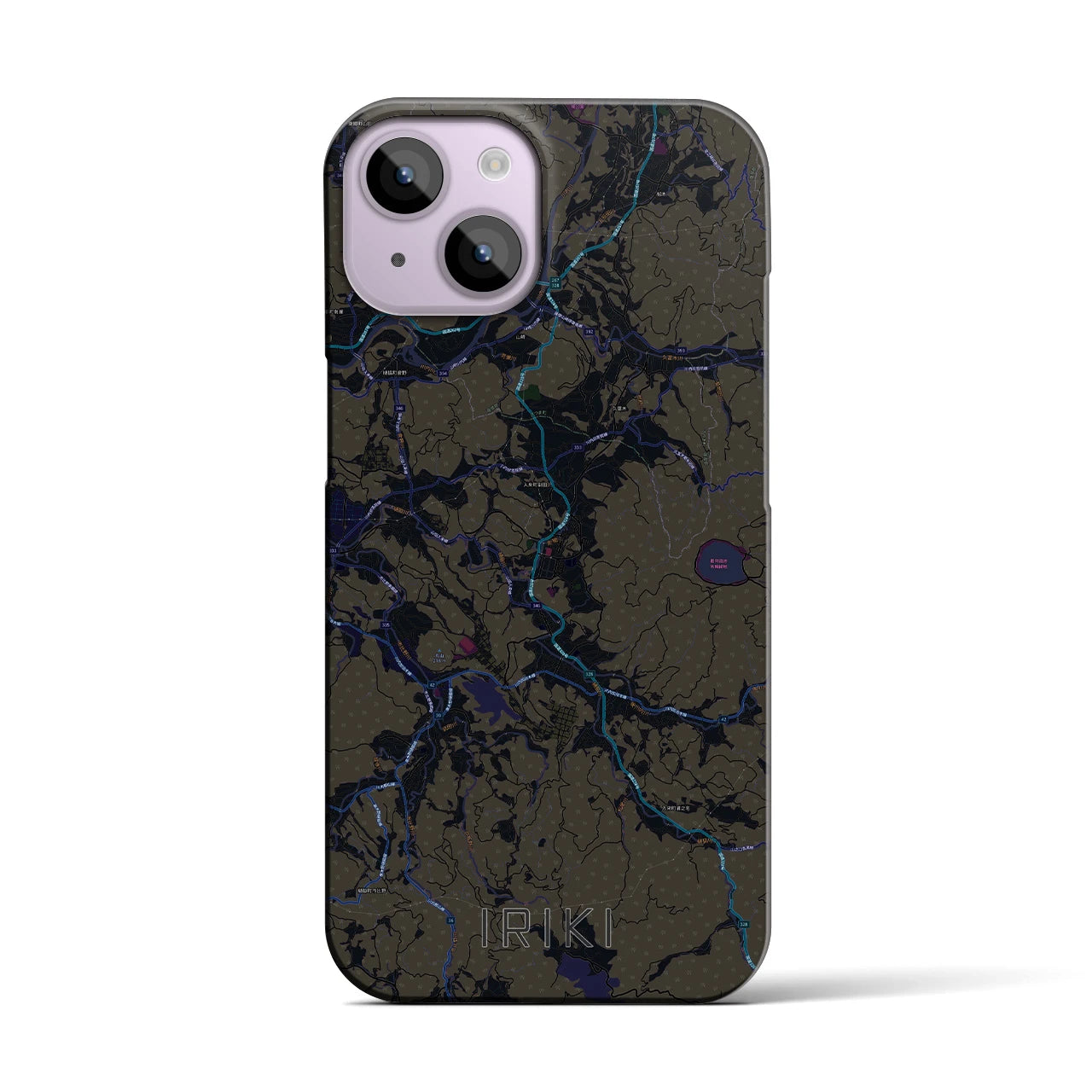 【入来(鹿児島県)】地図柄iPhoneケース(バックカバータイプ)