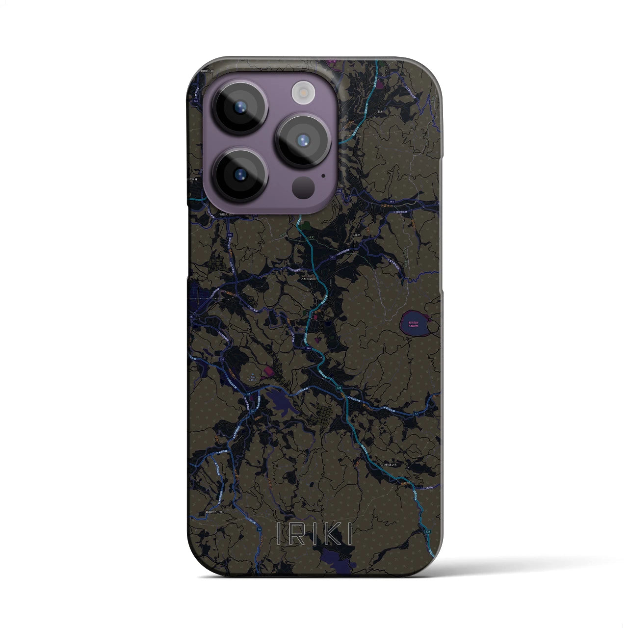 【入来(鹿児島県)】地図柄iPhoneケース(バックカバータイプ)
