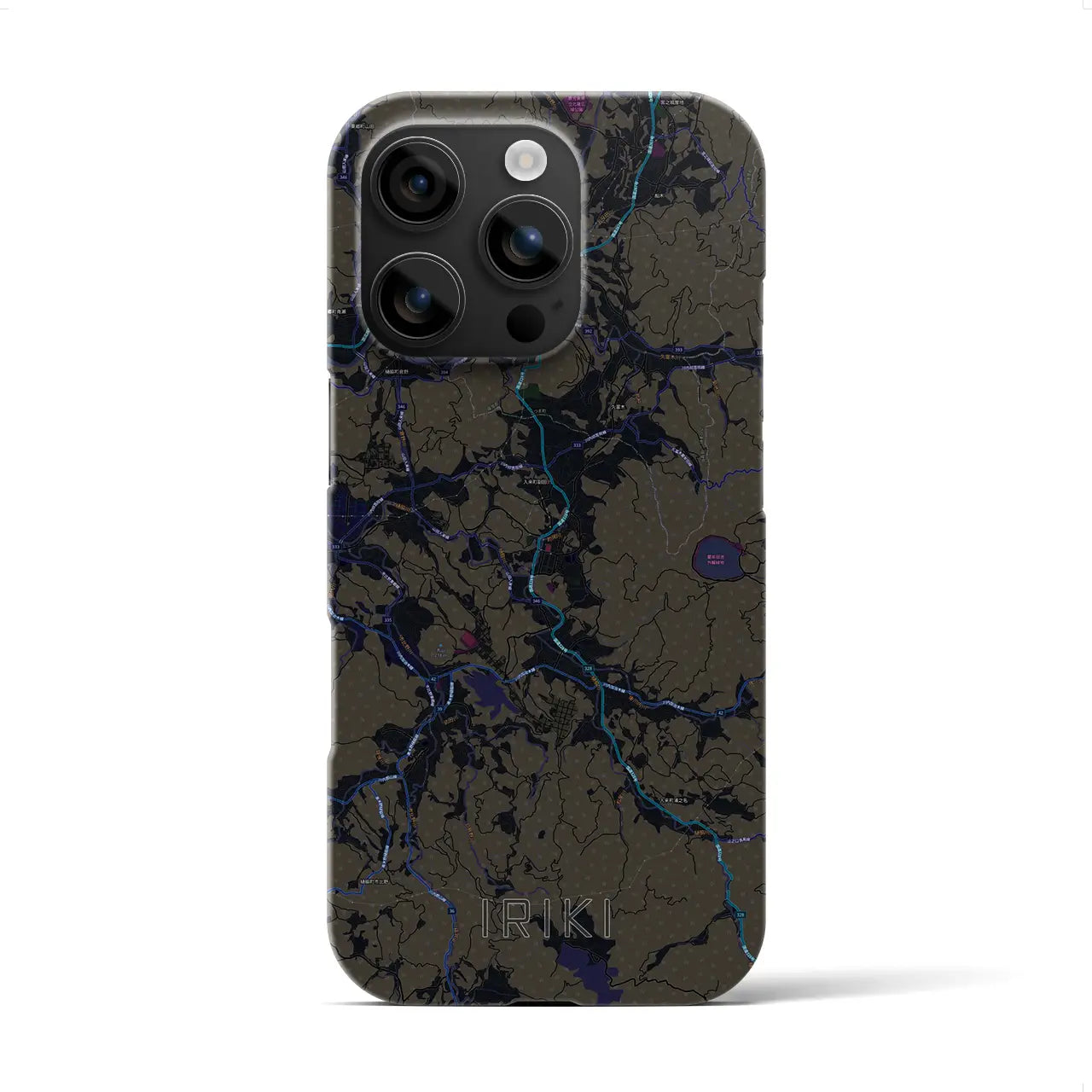 【入来(鹿児島県)】地図柄iPhoneケース(バックカバータイプ)