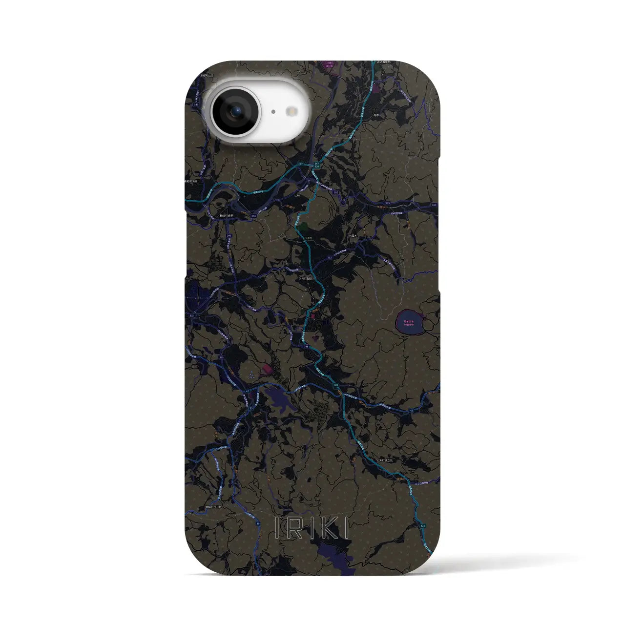 【入来(鹿児島県)】地図柄iPhoneケース(バックカバータイプ)