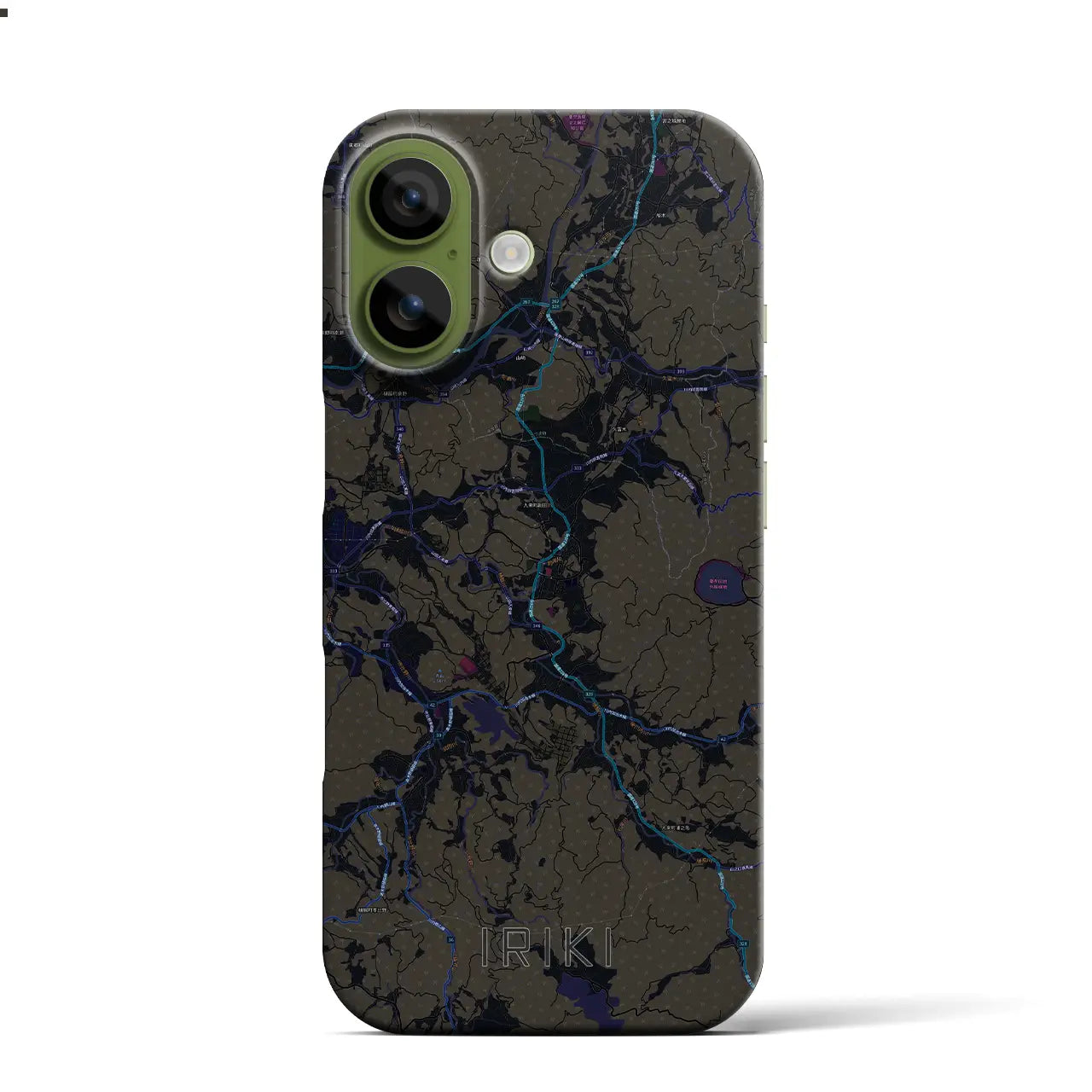 【入来(鹿児島県)】地図柄iPhoneケース(バックカバータイプ)