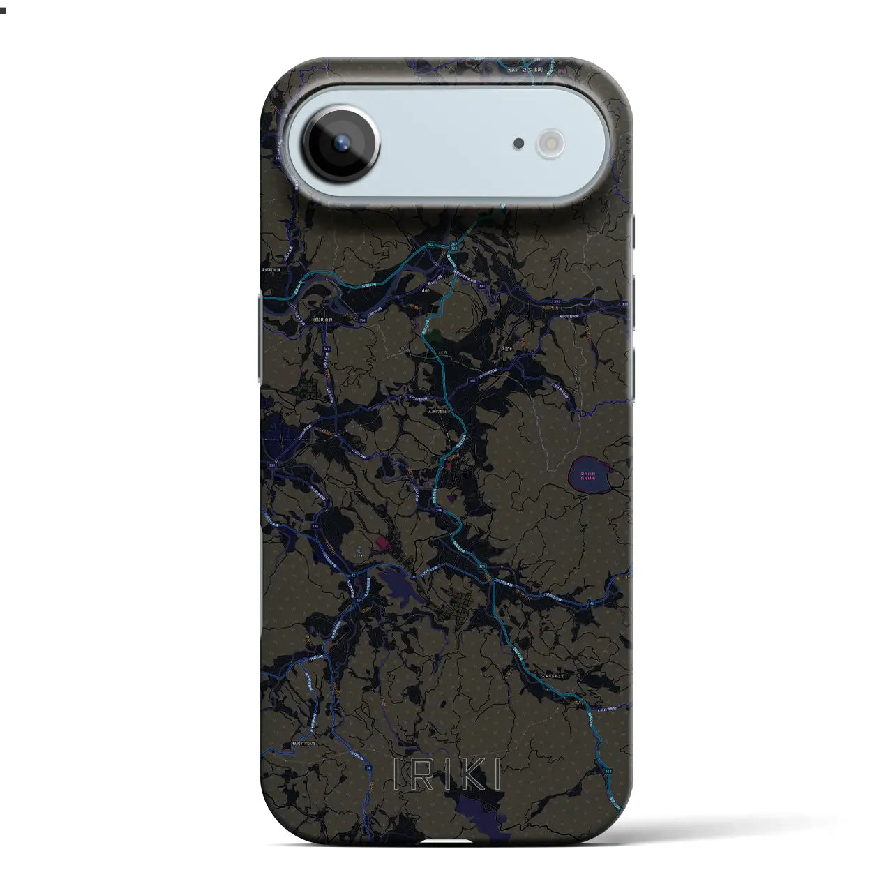 【入来(鹿児島県)】地図柄iPhoneケース(バックカバータイプ)