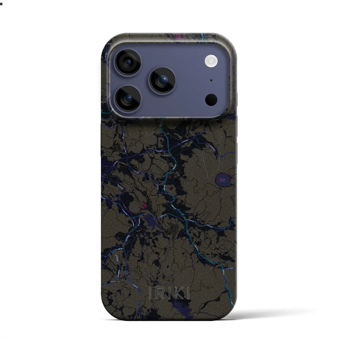 【入来(鹿児島県)】地図柄iPhoneケース(バックカバータイプ)