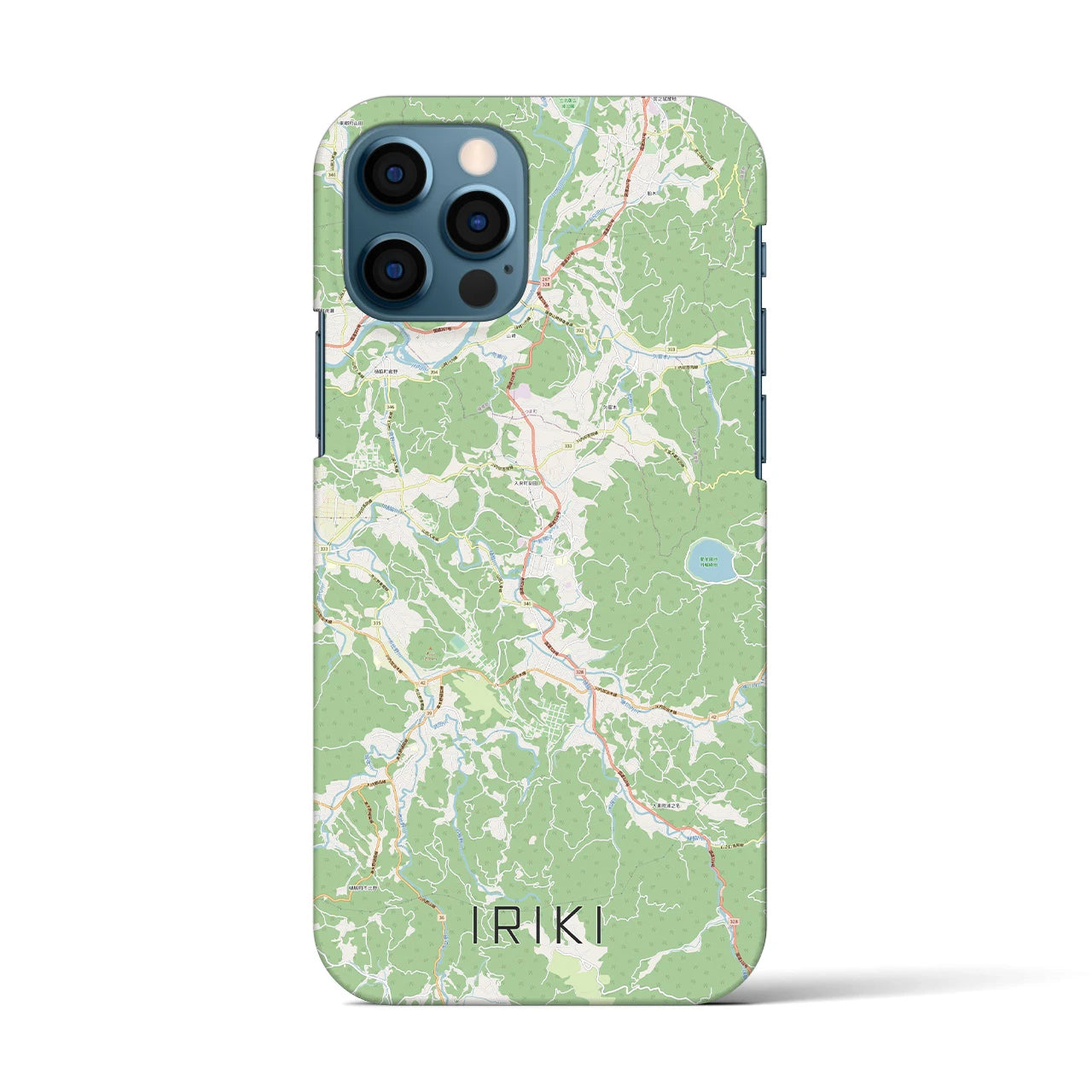 【入来(鹿児島県)】地図柄iPhoneケース(バックカバータイプ)