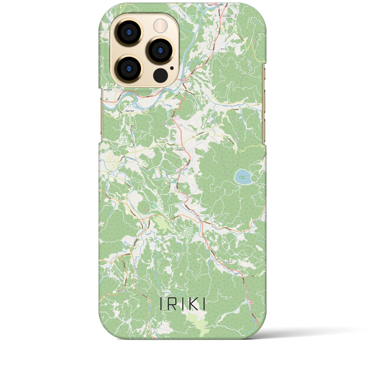 【入来(鹿児島県)】地図柄iPhoneケース(バックカバータイプ)