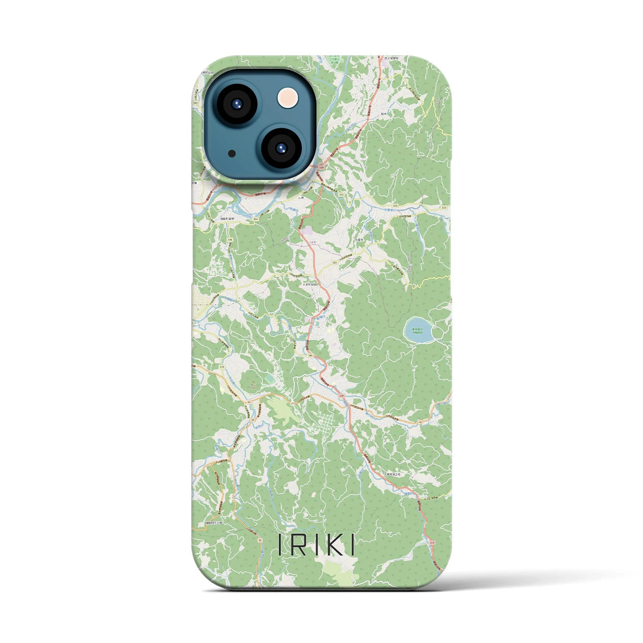 【入来(鹿児島県)】地図柄iPhoneケース(バックカバータイプ)