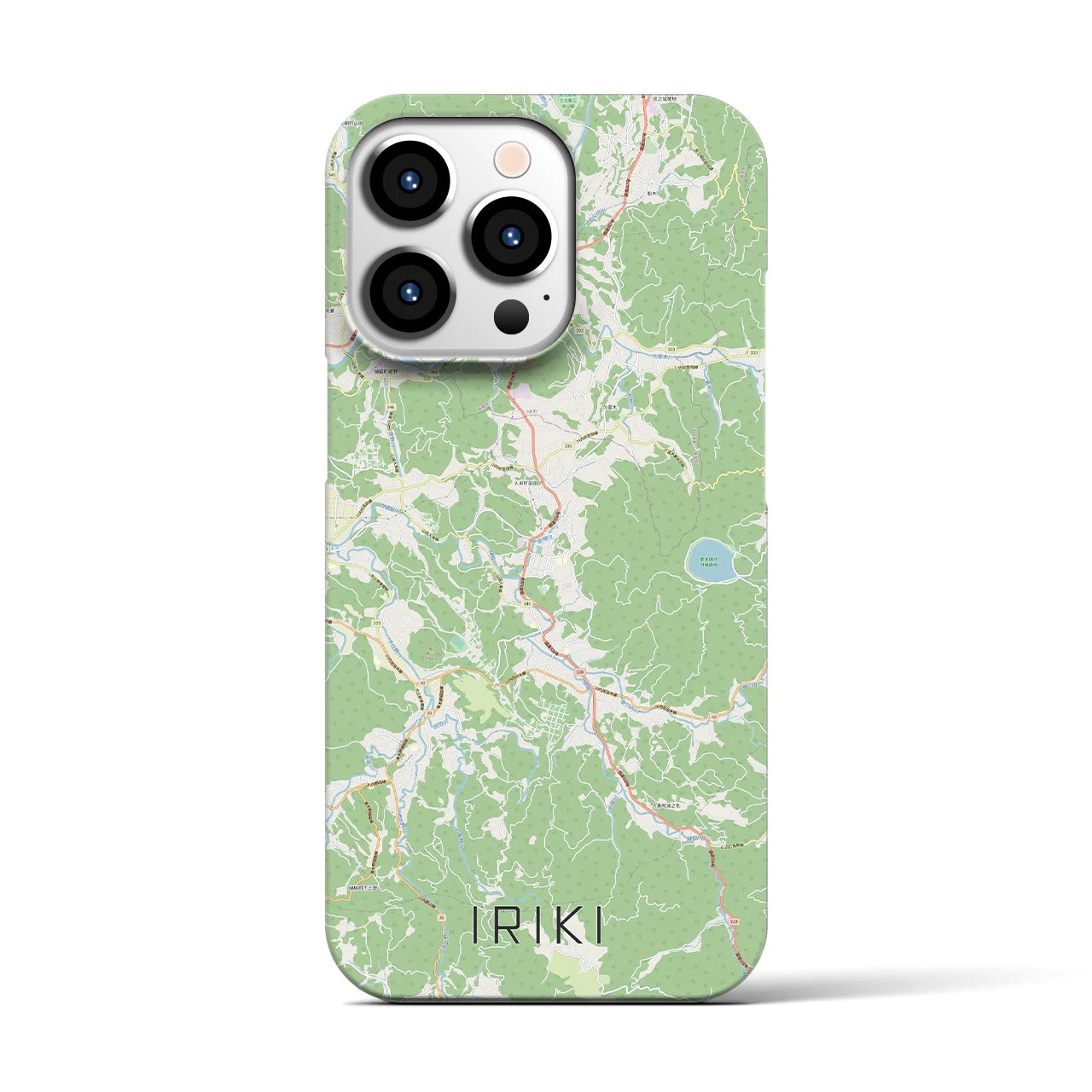 【入来(鹿児島県)】地図柄iPhoneケース(バックカバータイプ)