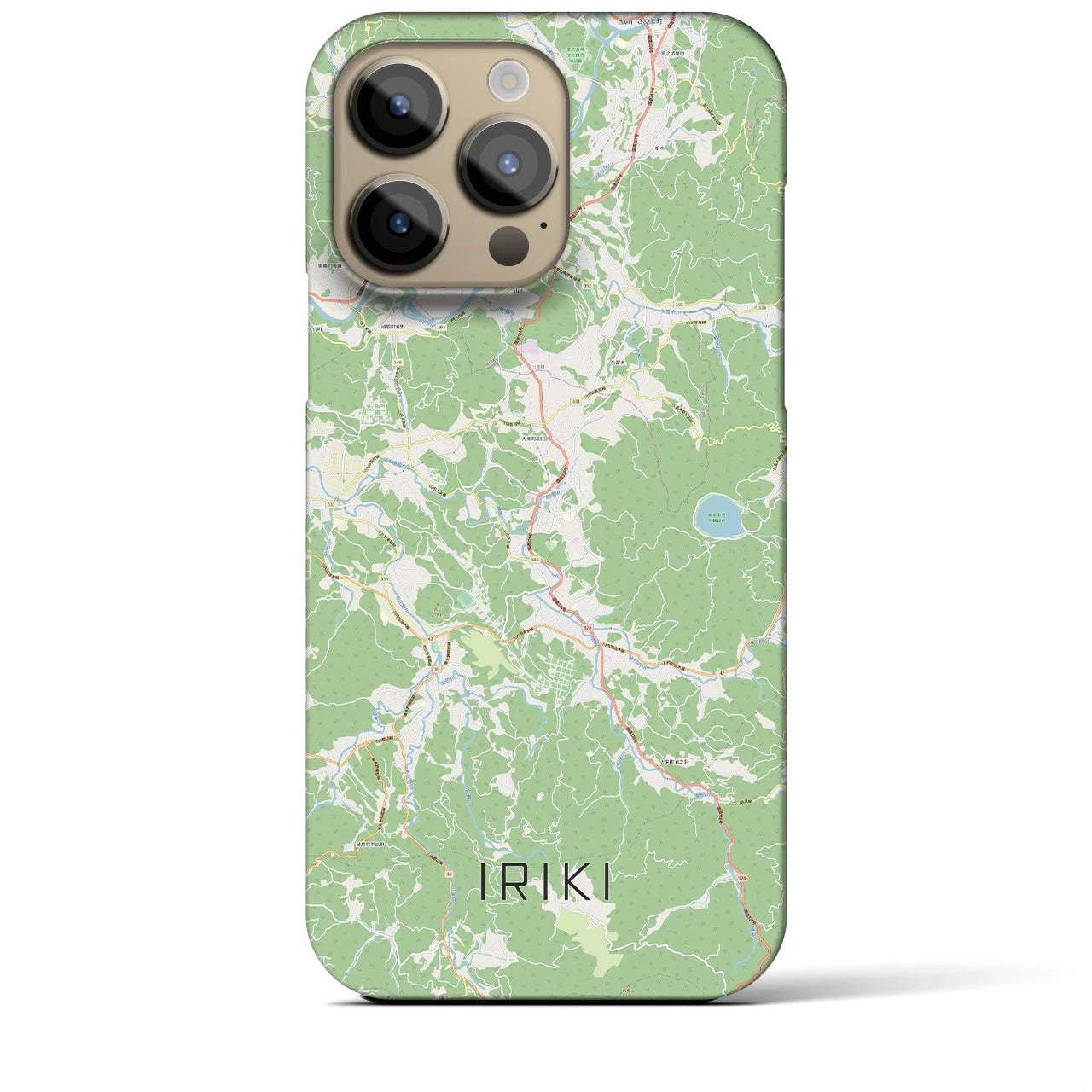【入来(鹿児島県)】地図柄iPhoneケース(バックカバータイプ)
