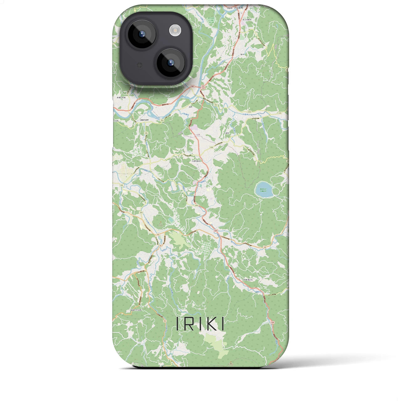 【入来(鹿児島県)】地図柄iPhoneケース(バックカバータイプ)