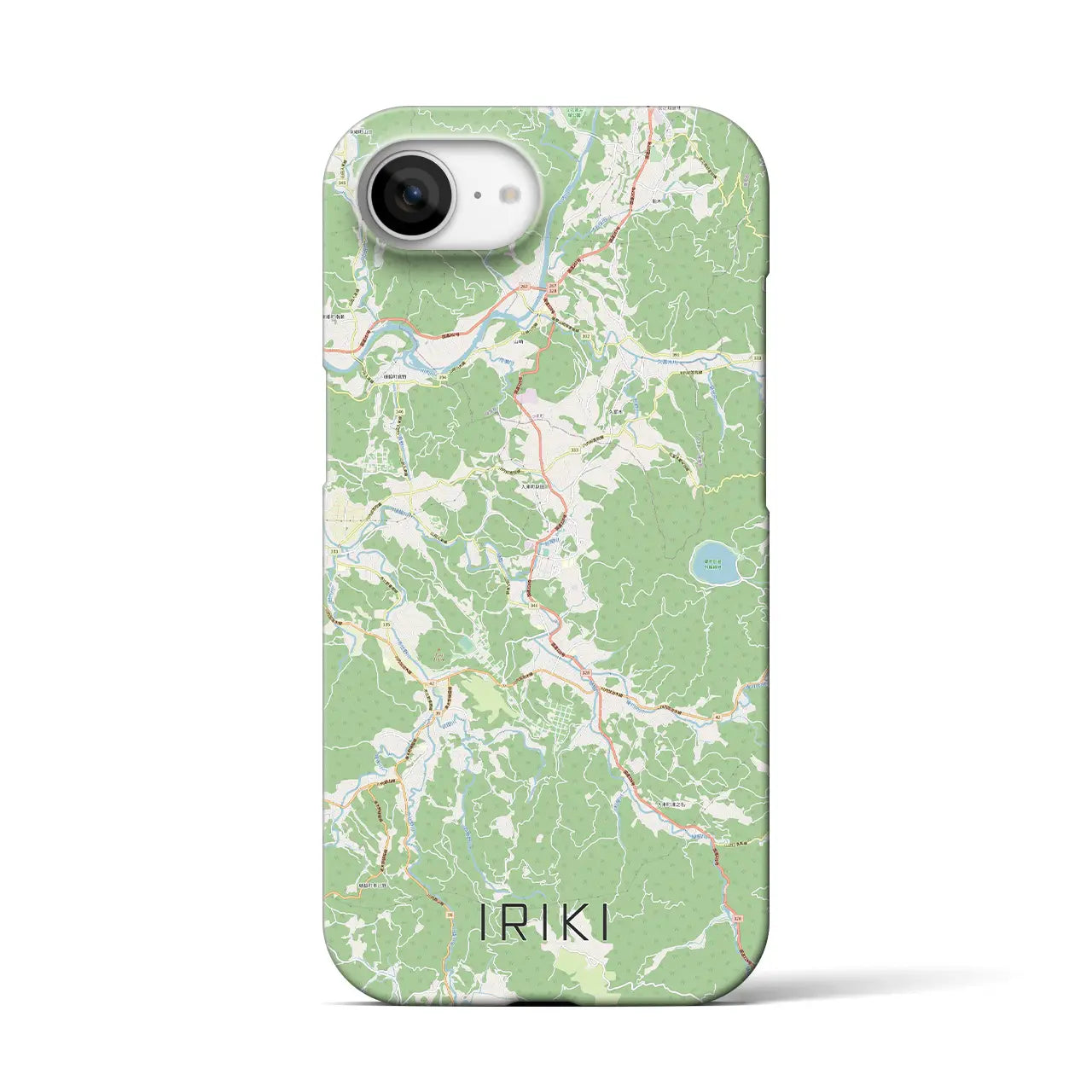 【入来(鹿児島県)】地図柄iPhoneケース(バックカバータイプ)