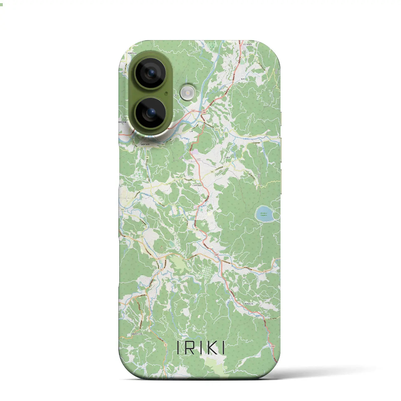 【入来(鹿児島県)】地図柄iPhoneケース(バックカバータイプ)