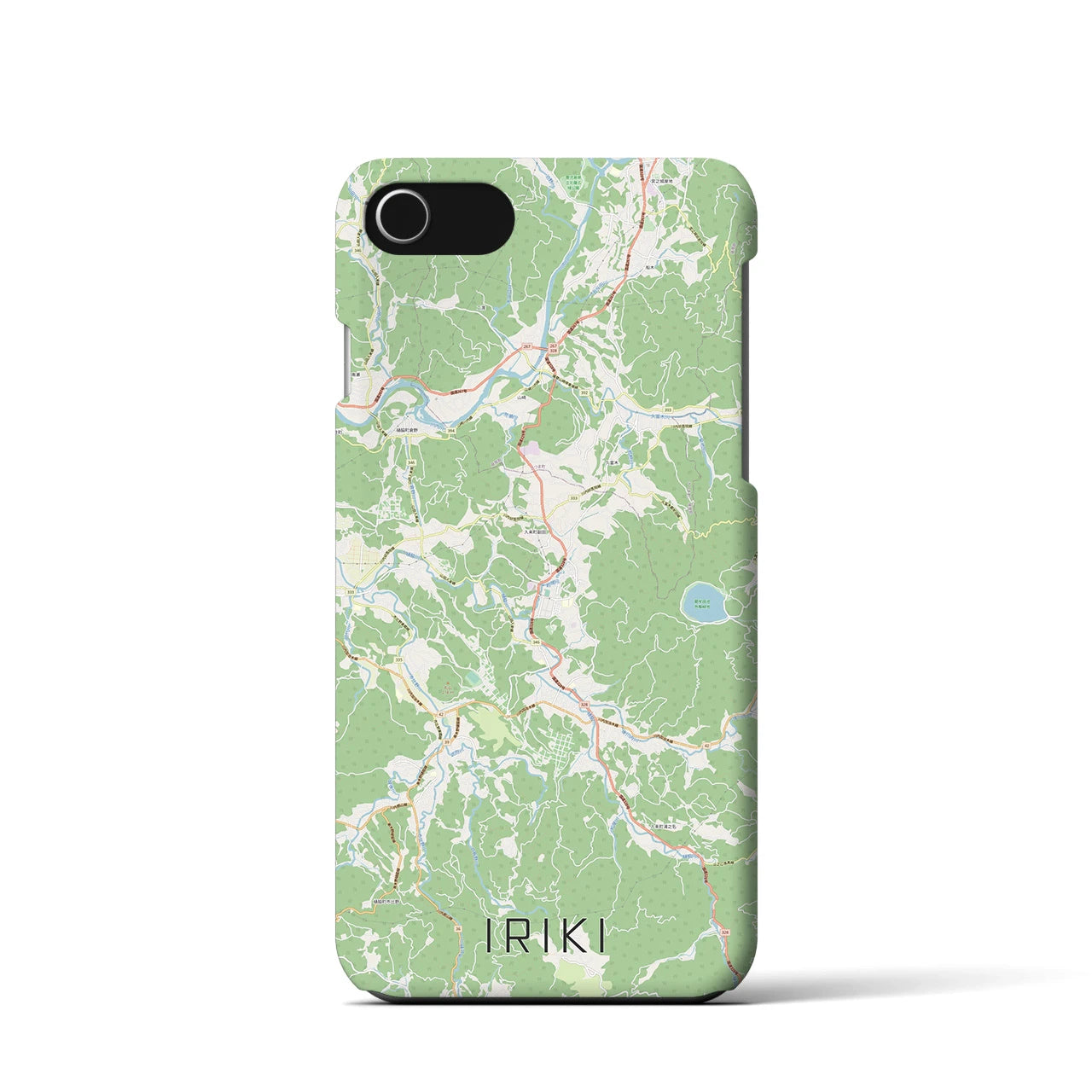 【入来(鹿児島県)】地図柄iPhoneケース(バックカバータイプ)