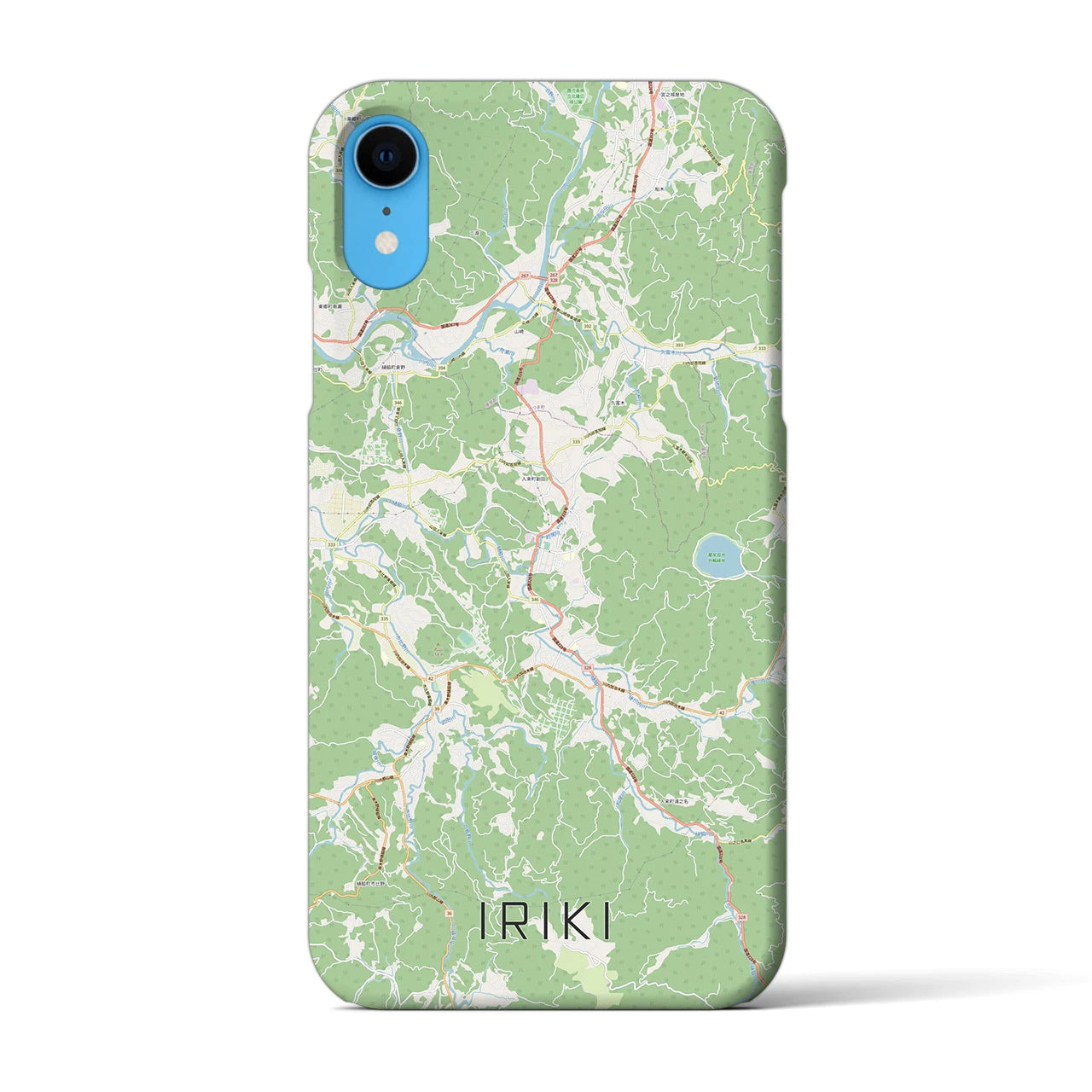 【入来(鹿児島県)】地図柄iPhoneケース(バックカバータイプ)