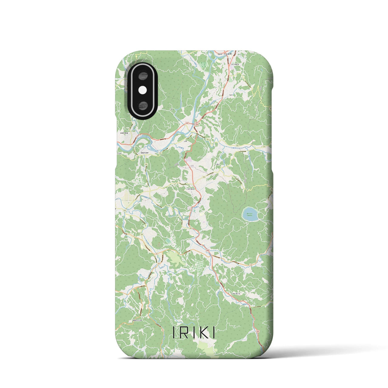 【入来(鹿児島県)】地図柄iPhoneケース(バックカバータイプ)
