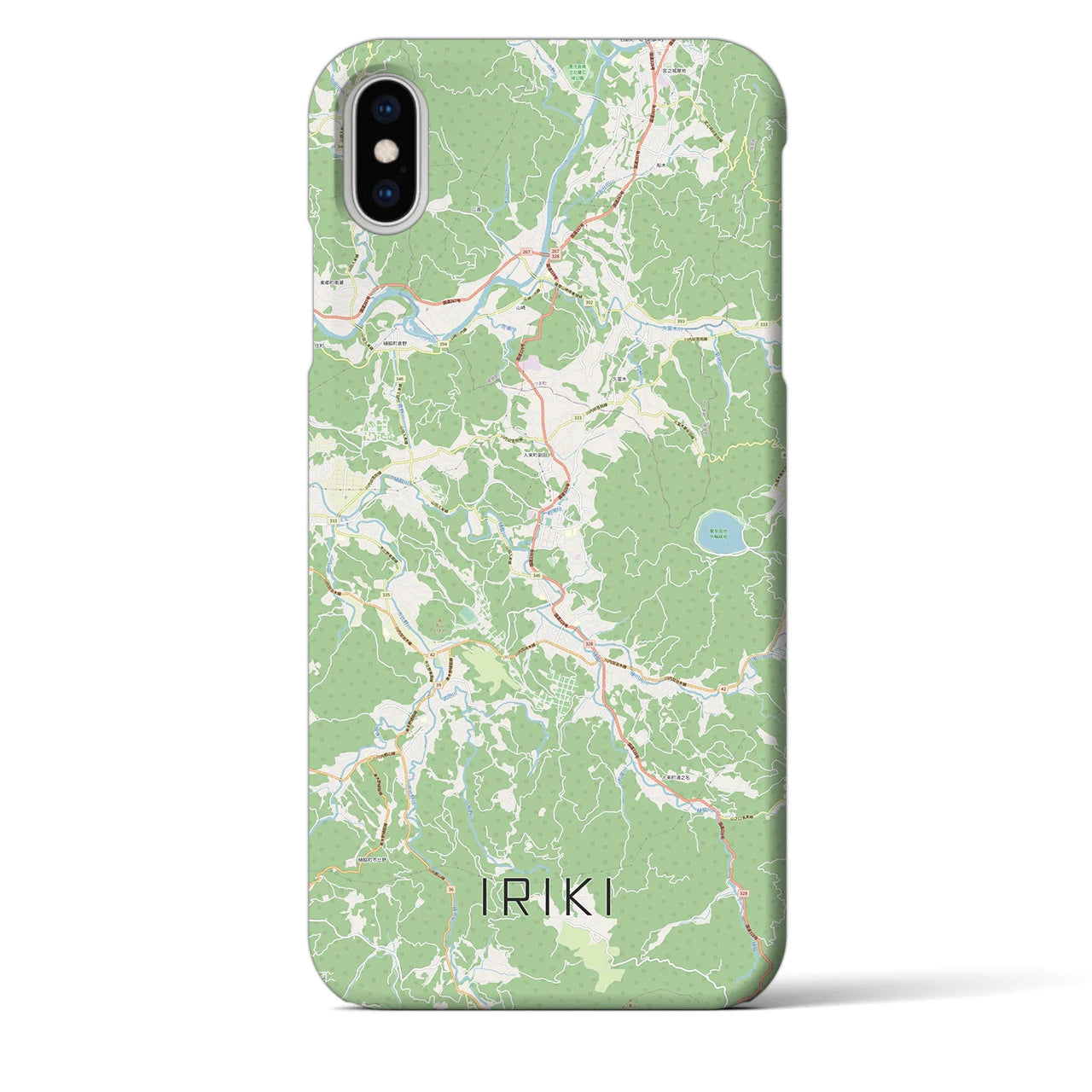 【入来(鹿児島県)】地図柄iPhoneケース(バックカバータイプ)