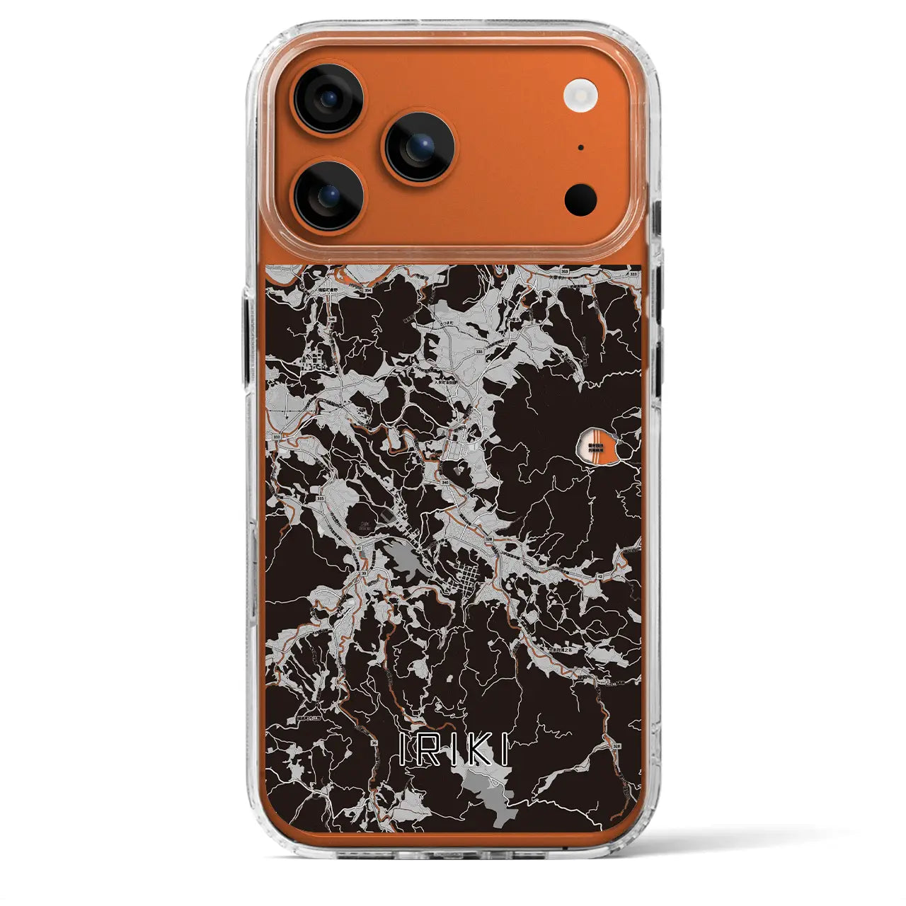 【入来(鹿児島県)】地図柄iPhoneケース(MagSafeタイプ)