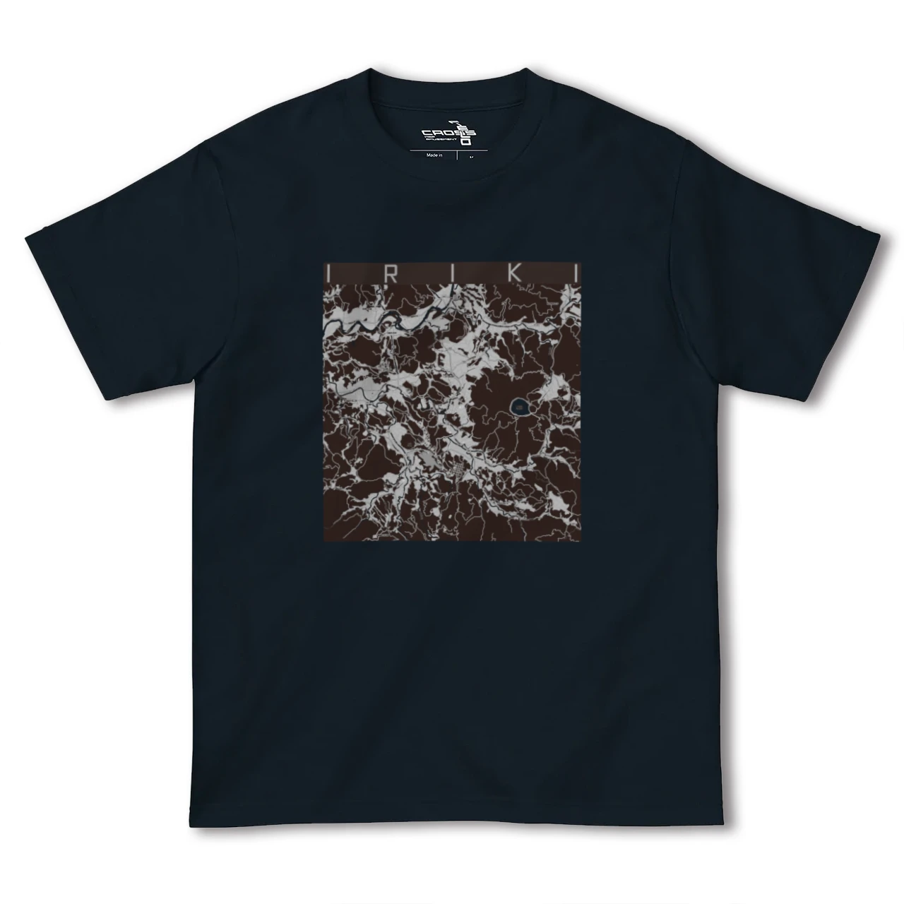 【入来(鹿児島県)】地図柄ヘビーウェイトTシャツ