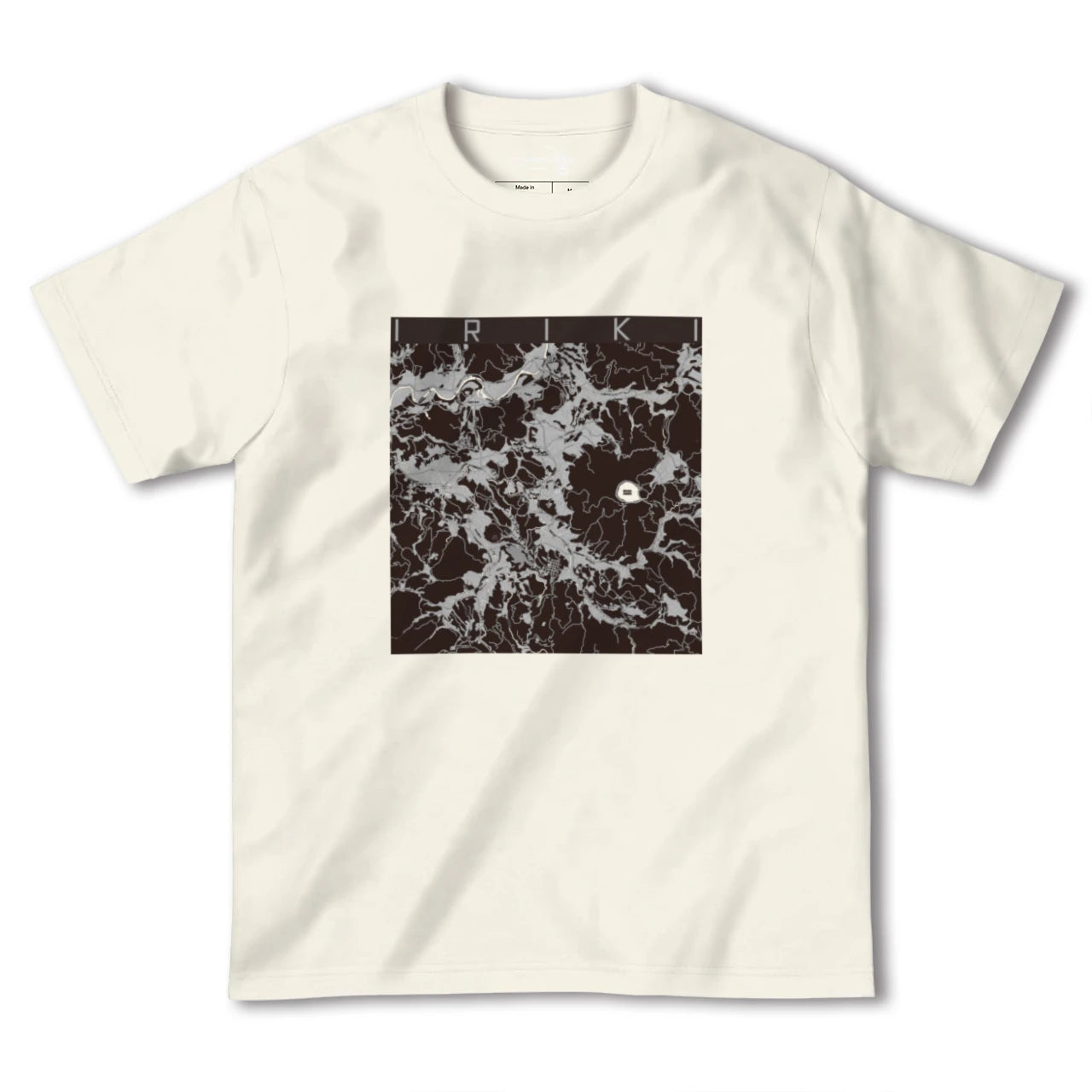 【入来(鹿児島県)】地図柄ヘビーウェイトTシャツ