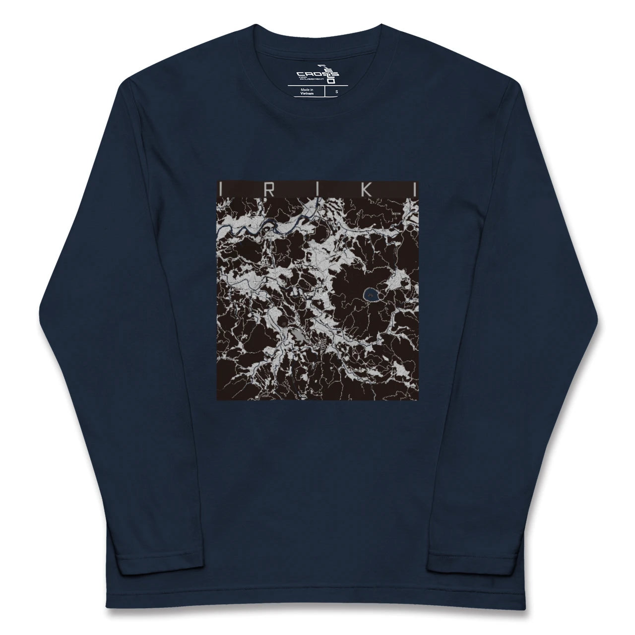 【入来(鹿児島県)】地図柄ロングスリーブTシャツ