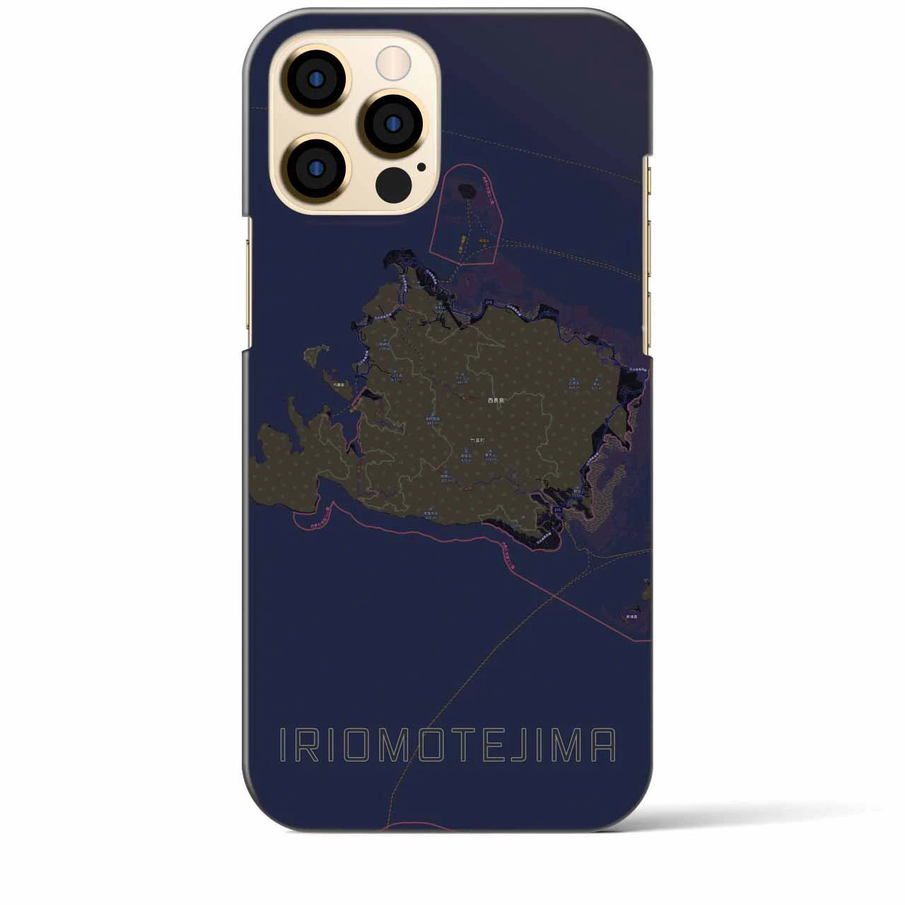 【西表島(沖縄県)】地図柄iPhoneケース(バックカバータイプ)