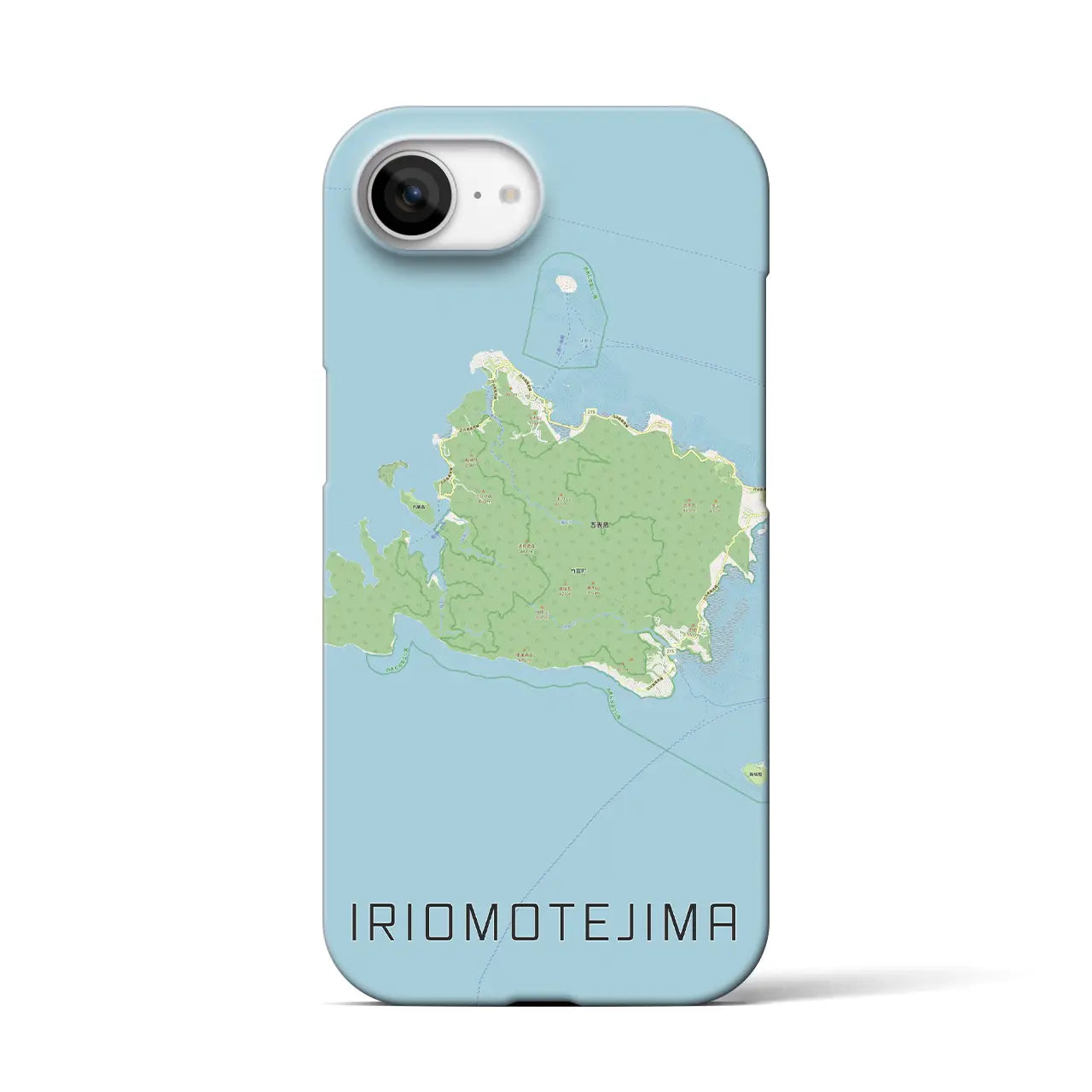 【西表島(沖縄県)】地図柄iPhoneケース(バックカバータイプ)