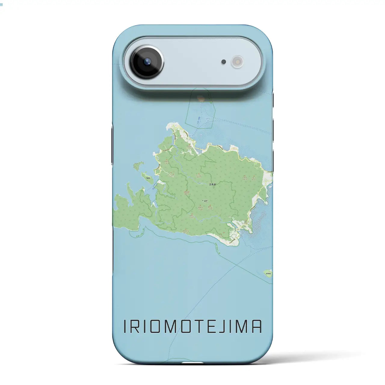 【西表島(沖縄県)】地図柄iPhoneケース(バックカバータイプ)