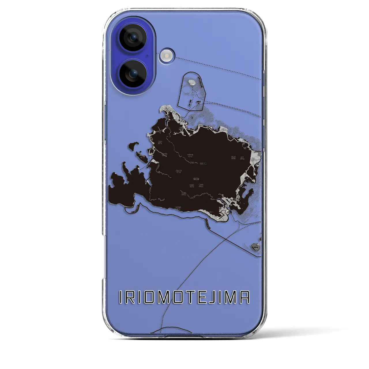 【西表島(沖縄県)】地図柄iPhoneケース(クリアタイプ)