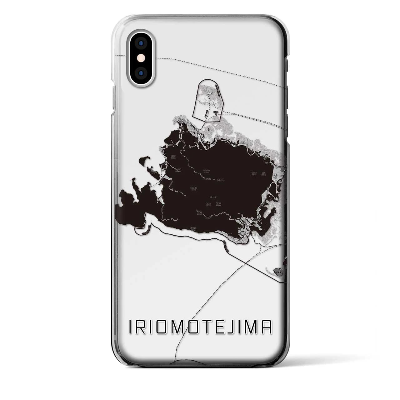 【西表島(沖縄県)】地図柄iPhoneケース(クリアタイプ)