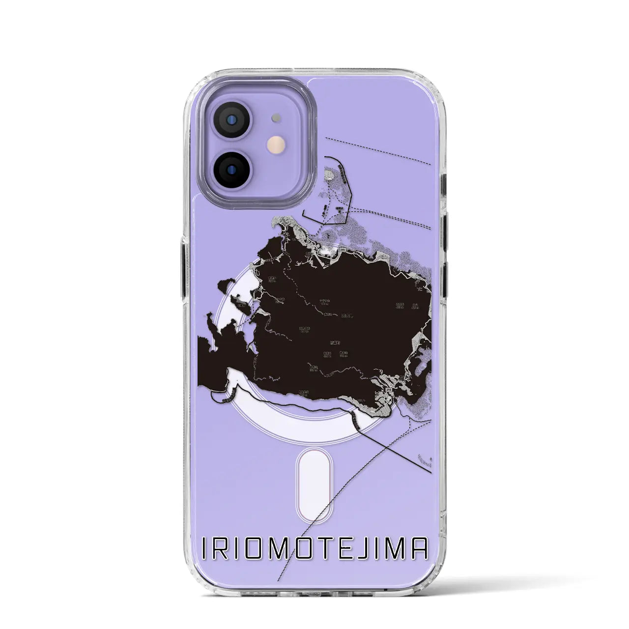 【西表島(沖縄県)】地図柄iPhoneケース(MagSafeタイプ)