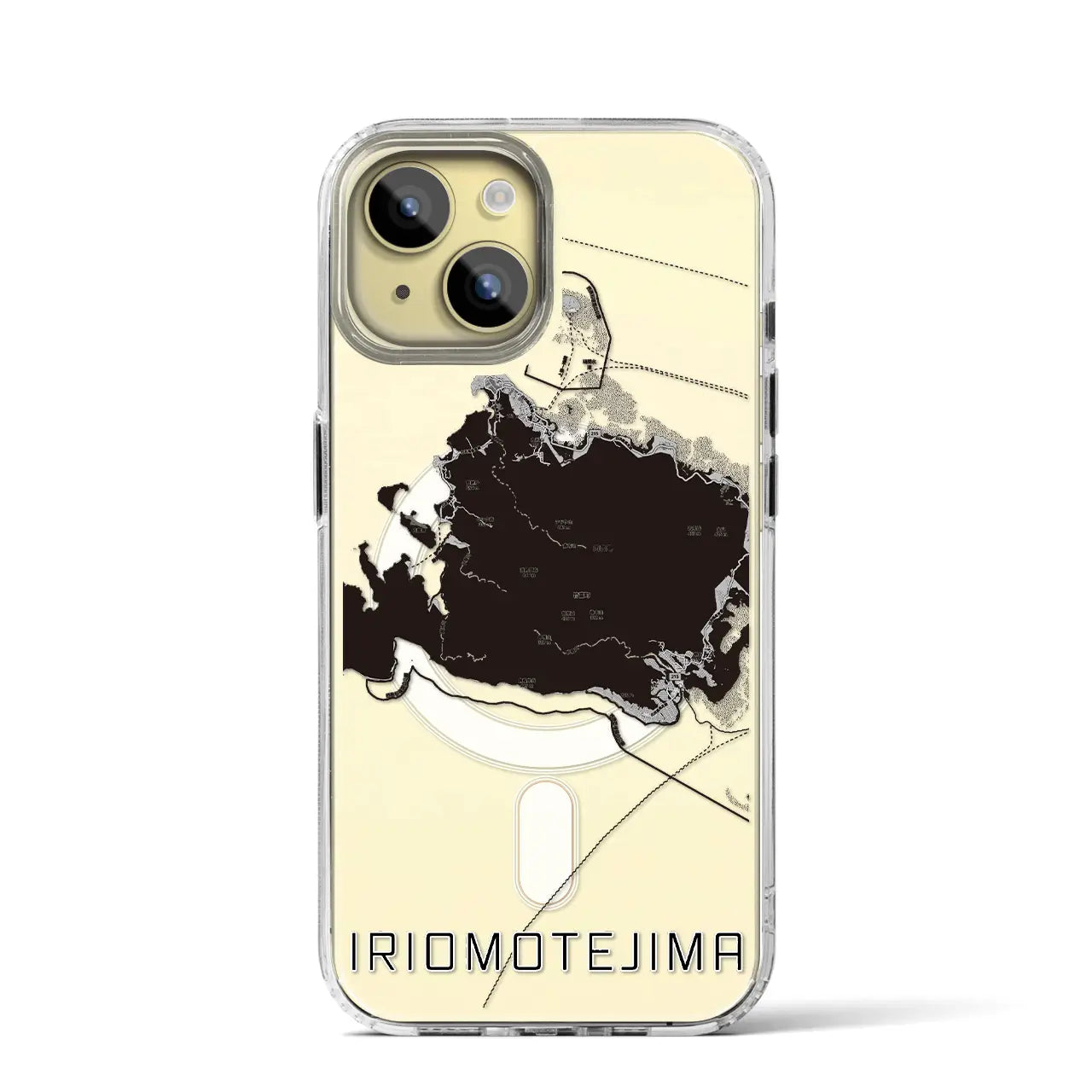 【西表島(沖縄県)】地図柄iPhoneケース(MagSafeタイプ)