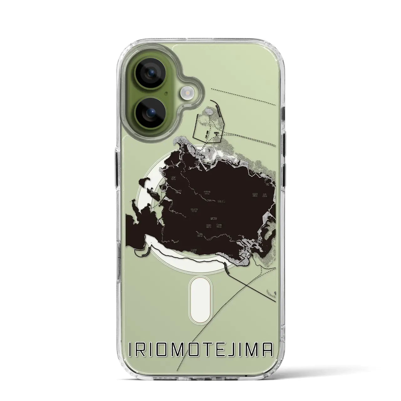 【西表島(沖縄県)】地図柄iPhoneケース(MagSafeタイプ)