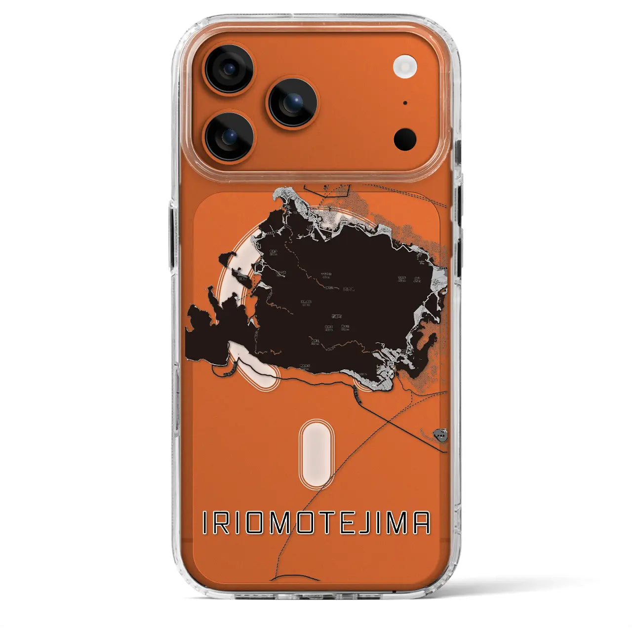 【西表島(沖縄県)】地図柄iPhoneケース(MagSafeタイプ)