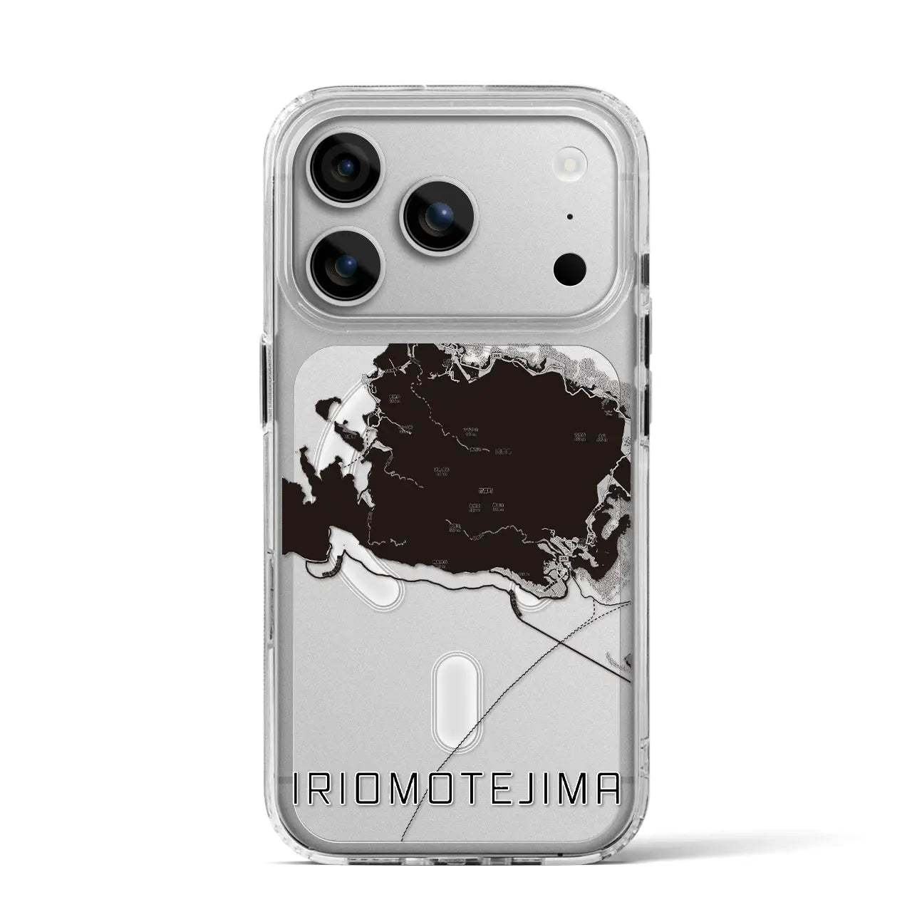 【西表島(沖縄県)】地図柄iPhoneケース(MagSafeタイプ)