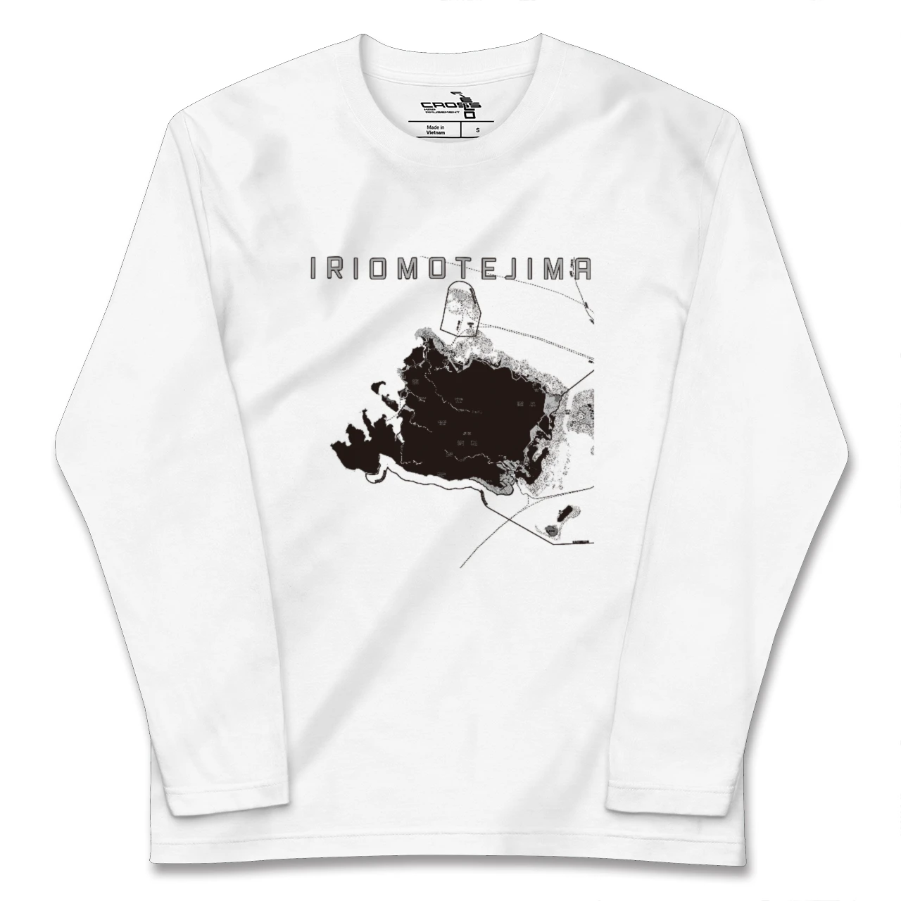 【西表島(沖縄県)】地図柄ロングスリーブTシャツ