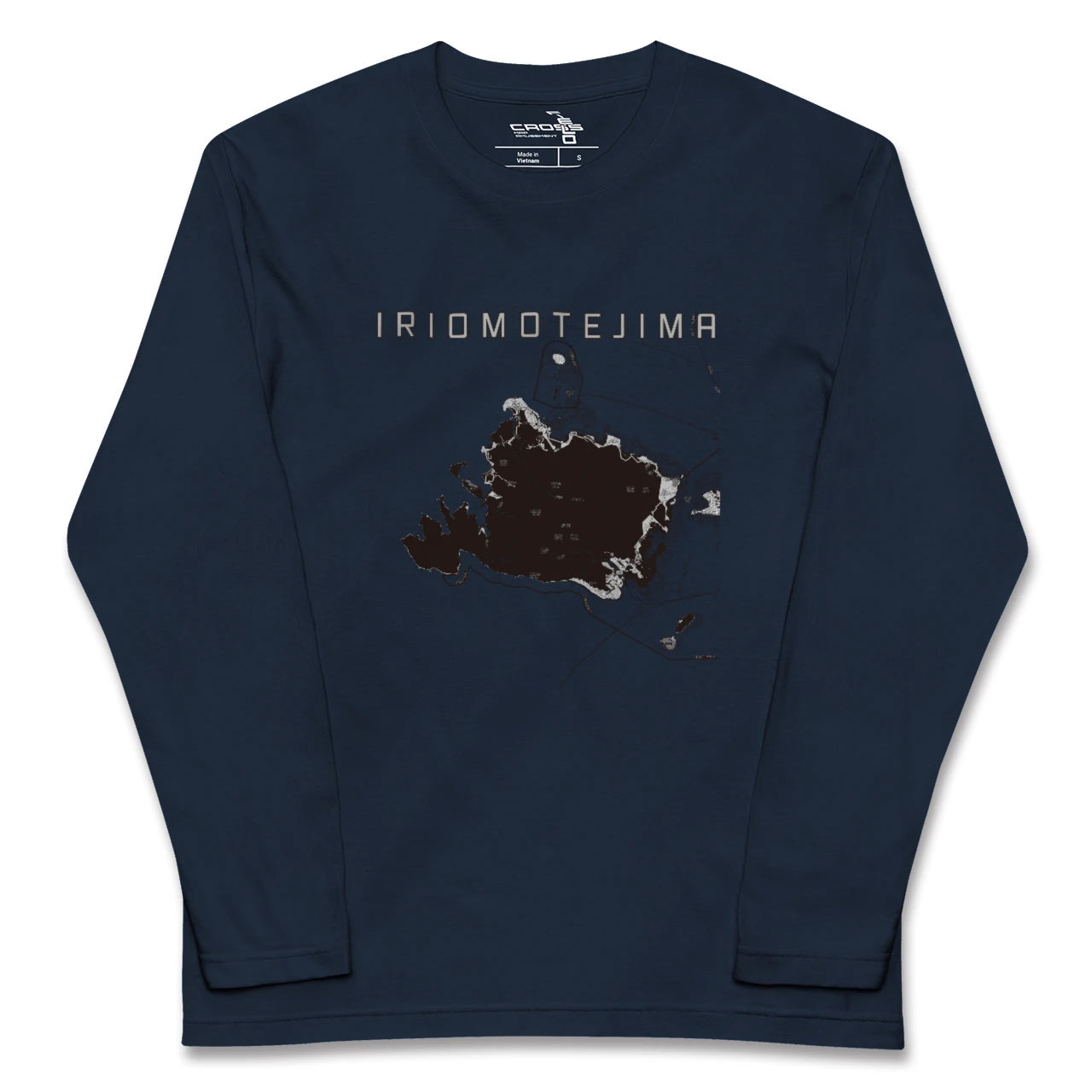 【西表島(沖縄県)】地図柄ロングスリーブTシャツ