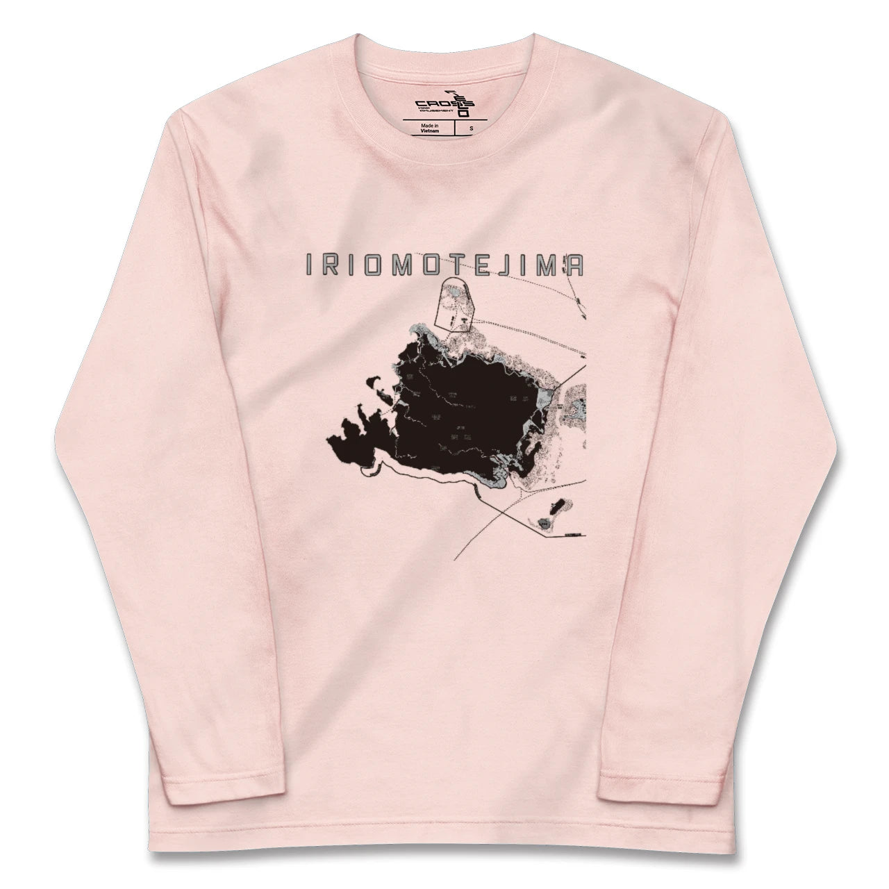 【西表島(沖縄県)】地図柄ロングスリーブTシャツ